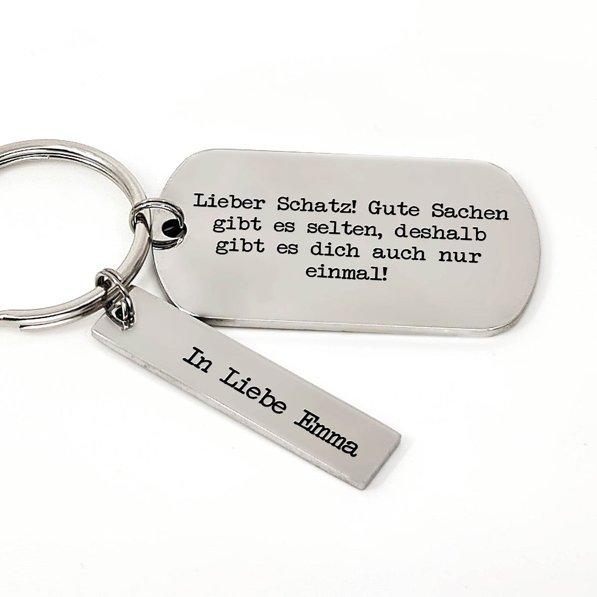 Lieber schatz Gute Sachen gibt es selten - Schlüsselanhänger