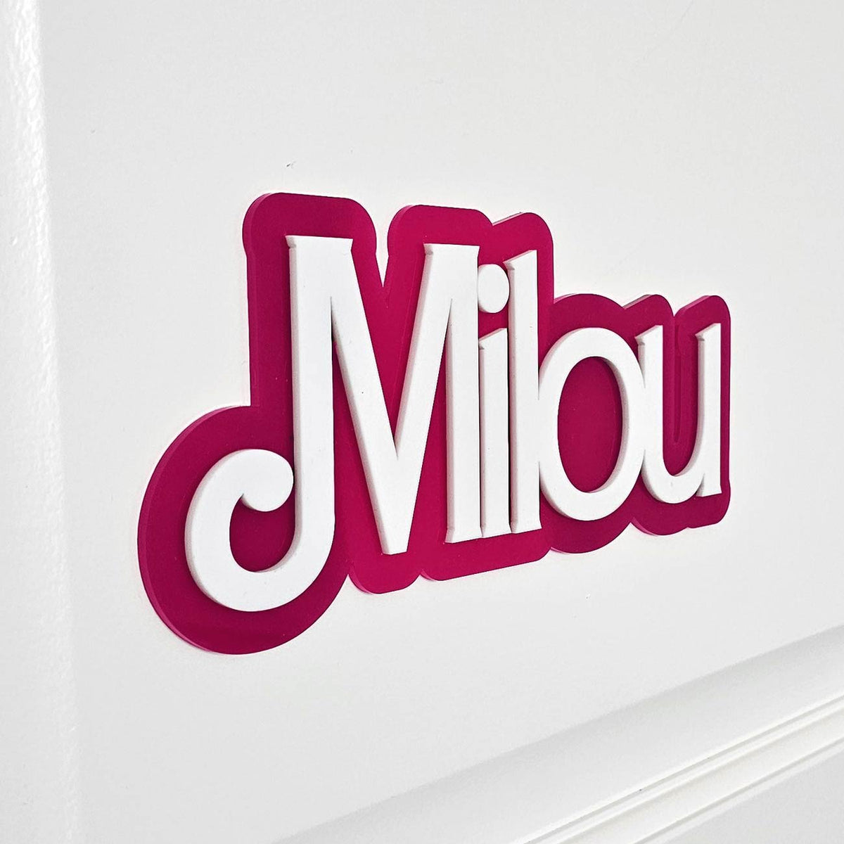 Namensschilder im Stil beliebter Filme und Serien