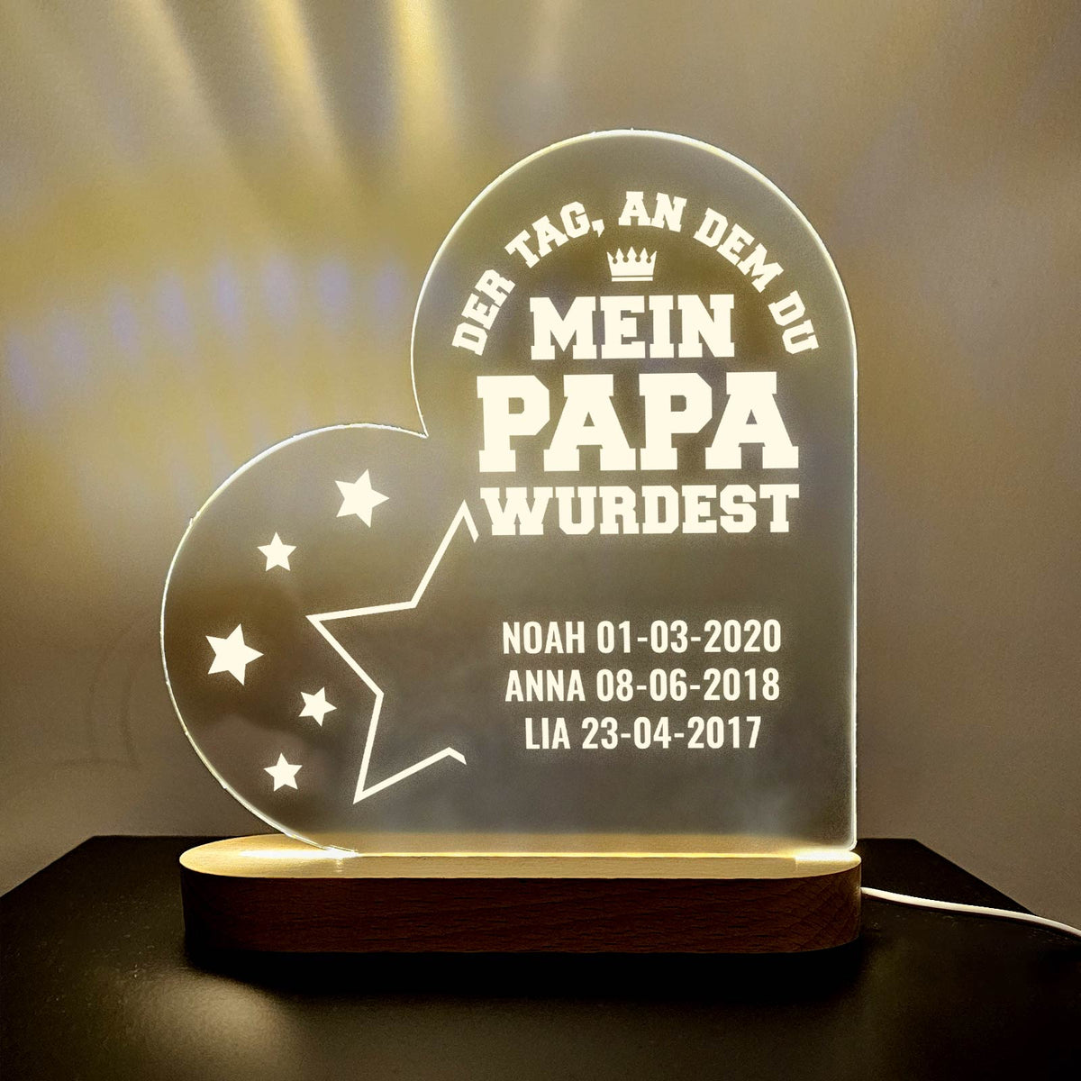 Der Tag, an dem du mein Papa wurdest - Led-lampe