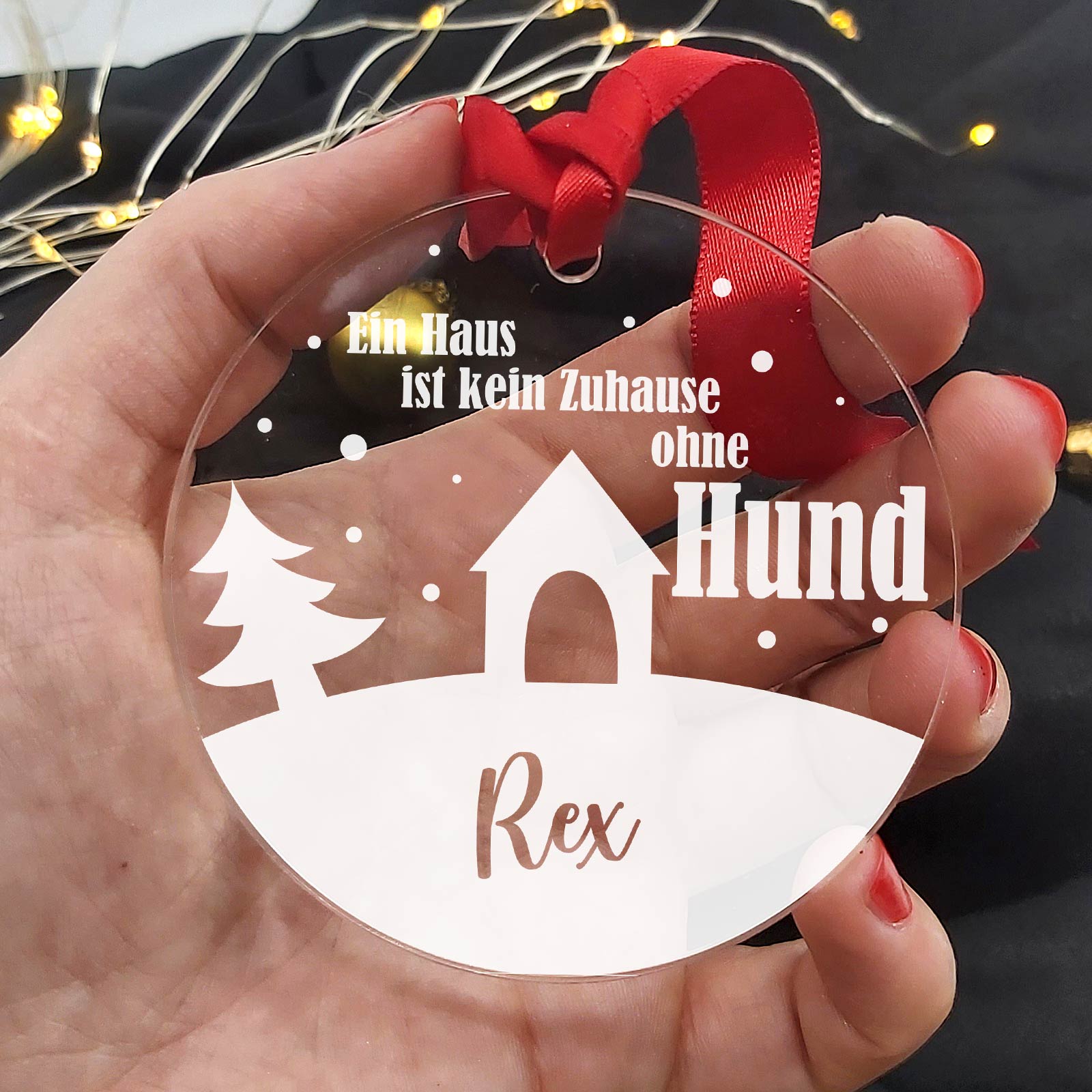 Kein Zuhause ohne Hund - Weihnachtsdeko