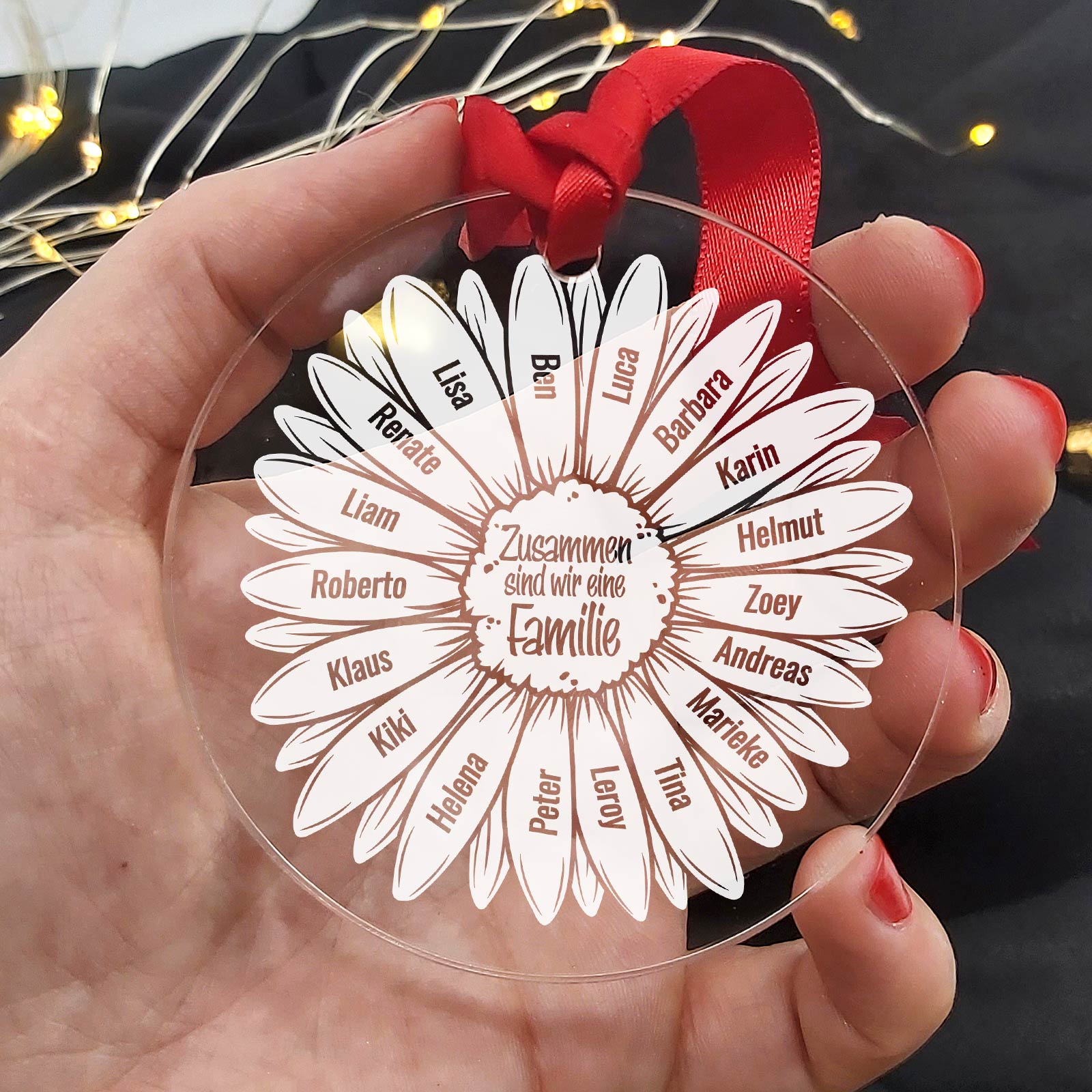 Familienblume - Weihnachtsdeko