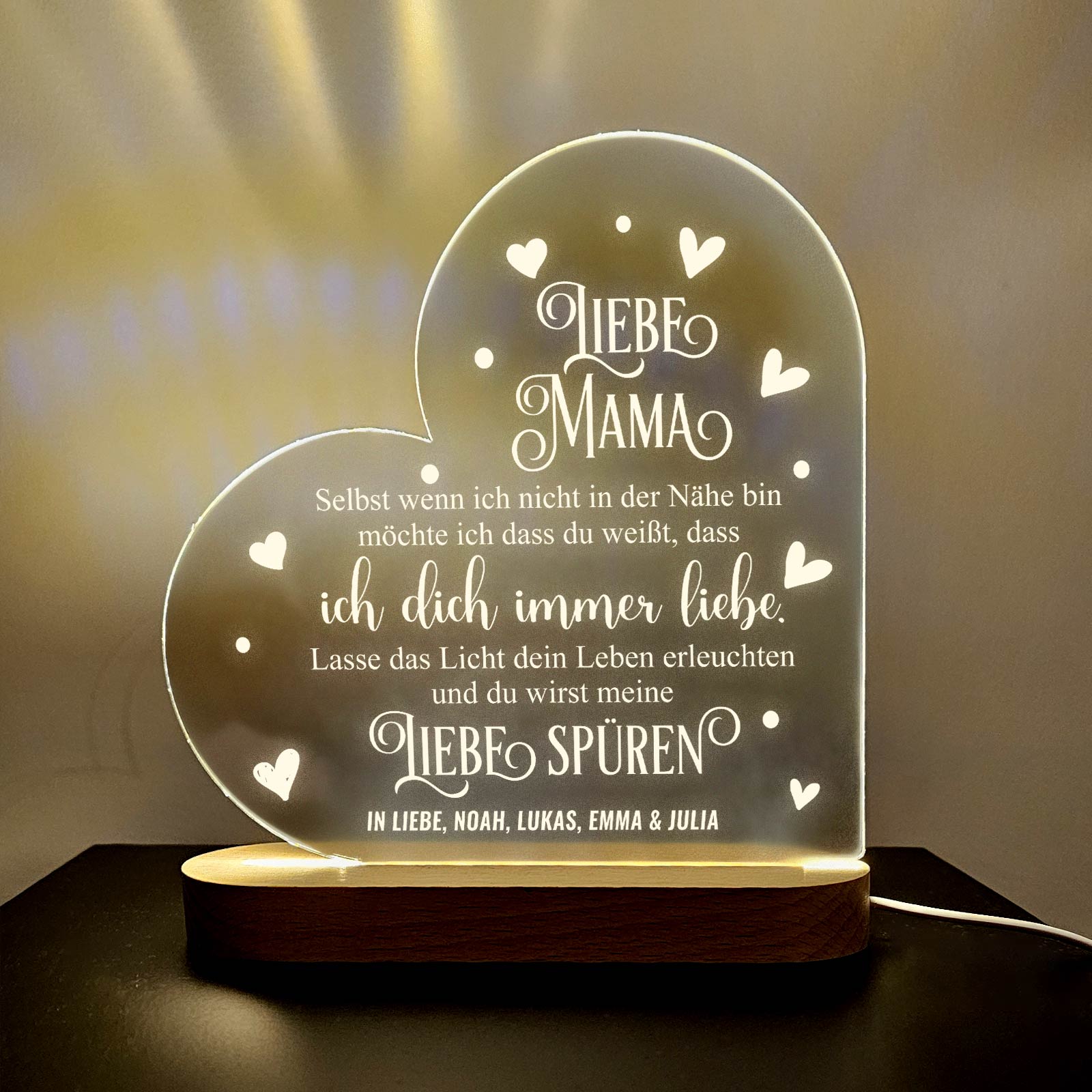 Wenn ich nicht in der Nähe bin – LED-Lampe