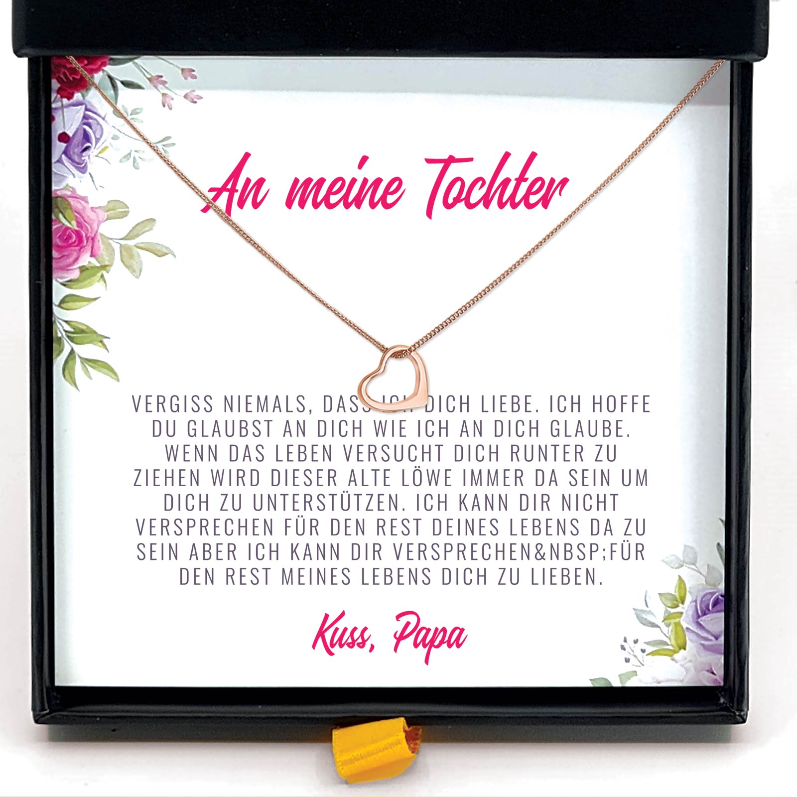 An meine Tochter, Vergesse niemals - Halskette