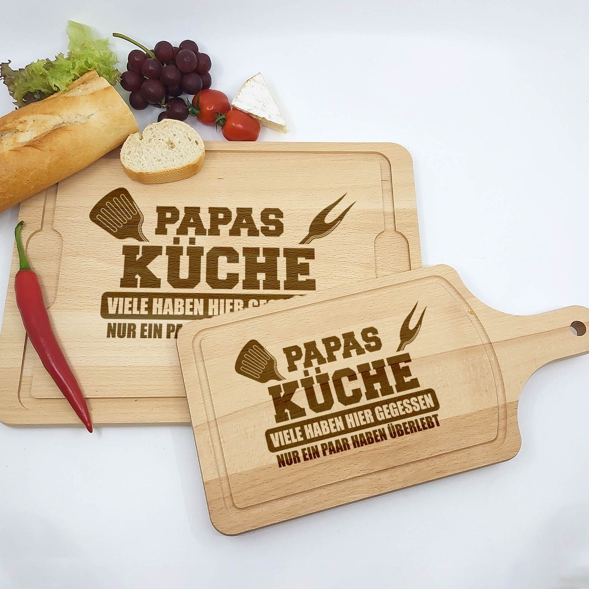 Papas Küche Schneidebrett  -  Für echte Küchenabenteuer mit Humor!