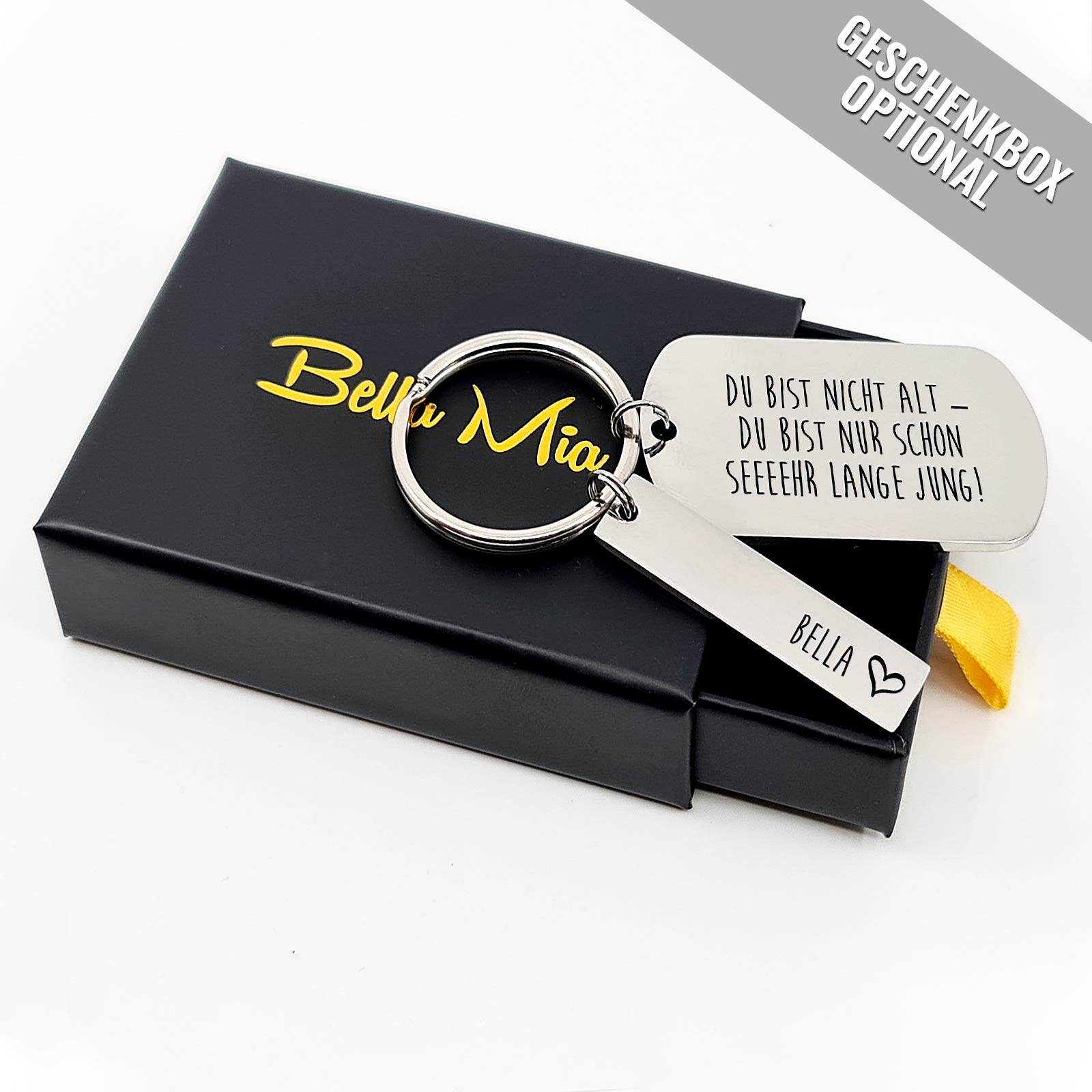 Du bist nicht alt … Schlüsselanhänger Oval