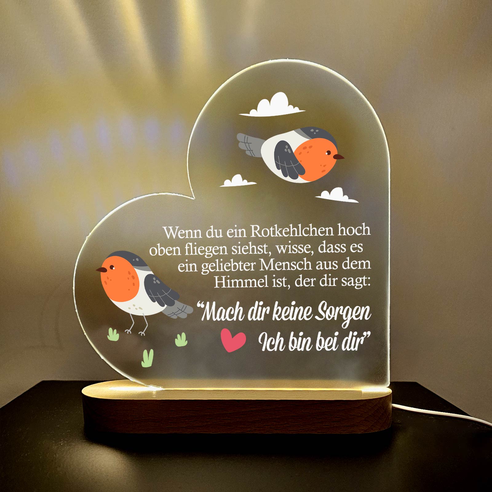 Zum Andenken an geliebte Menschen - LED-Lampe