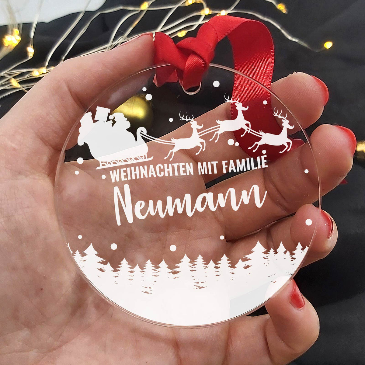Weihnachten mit familie - Weihnachtsdeko single