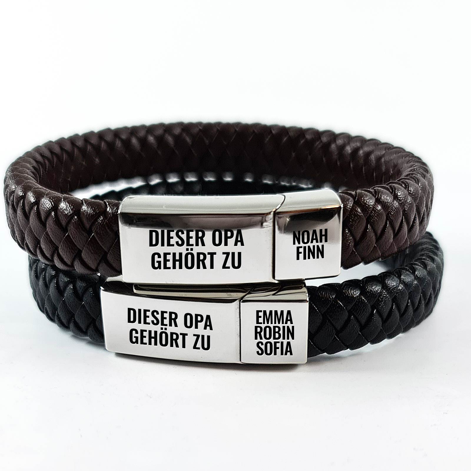 Personalisiertes Herrenarmband für Papa oder Opa