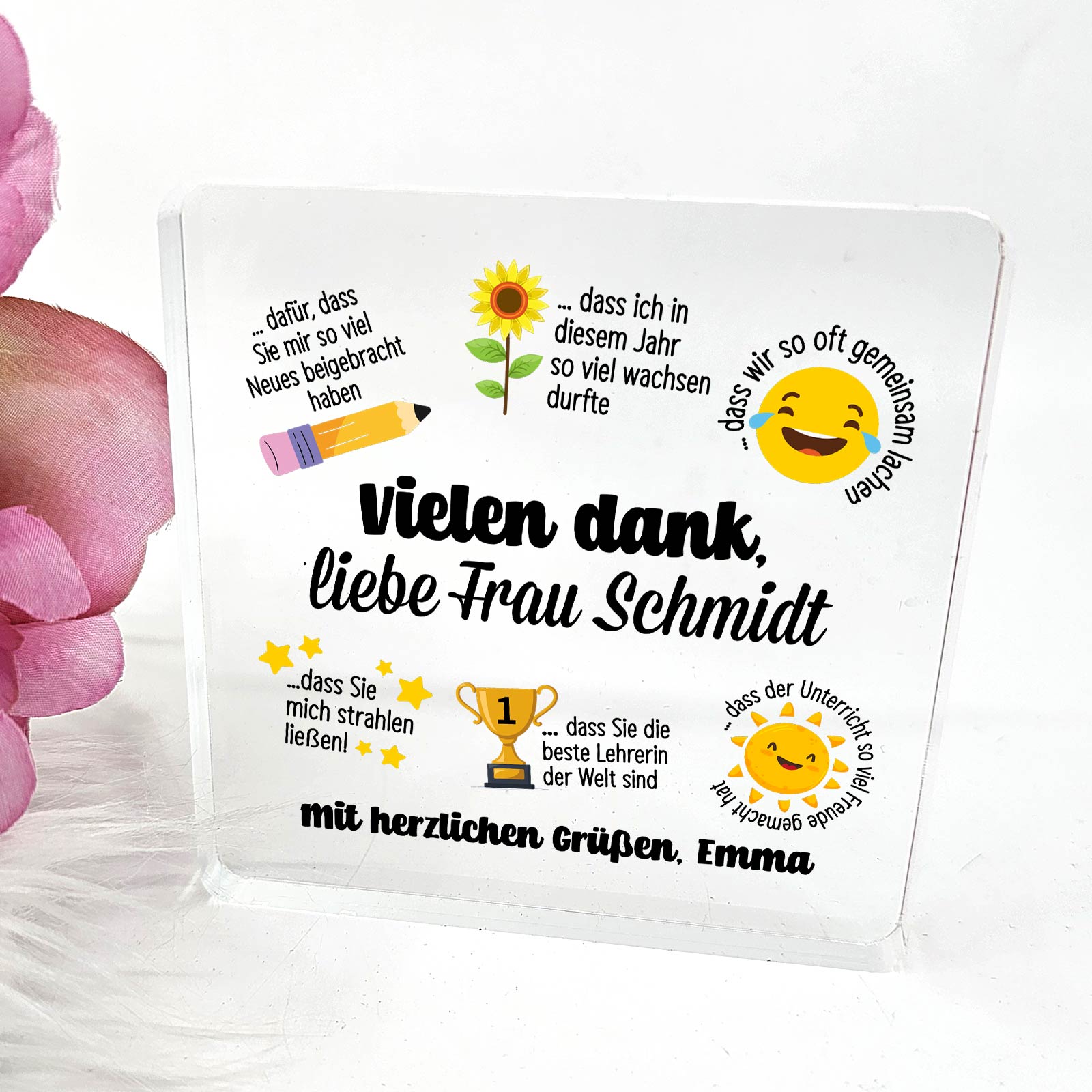 Vielen Dank für alles – Geschenkidee für Lehrerabschied