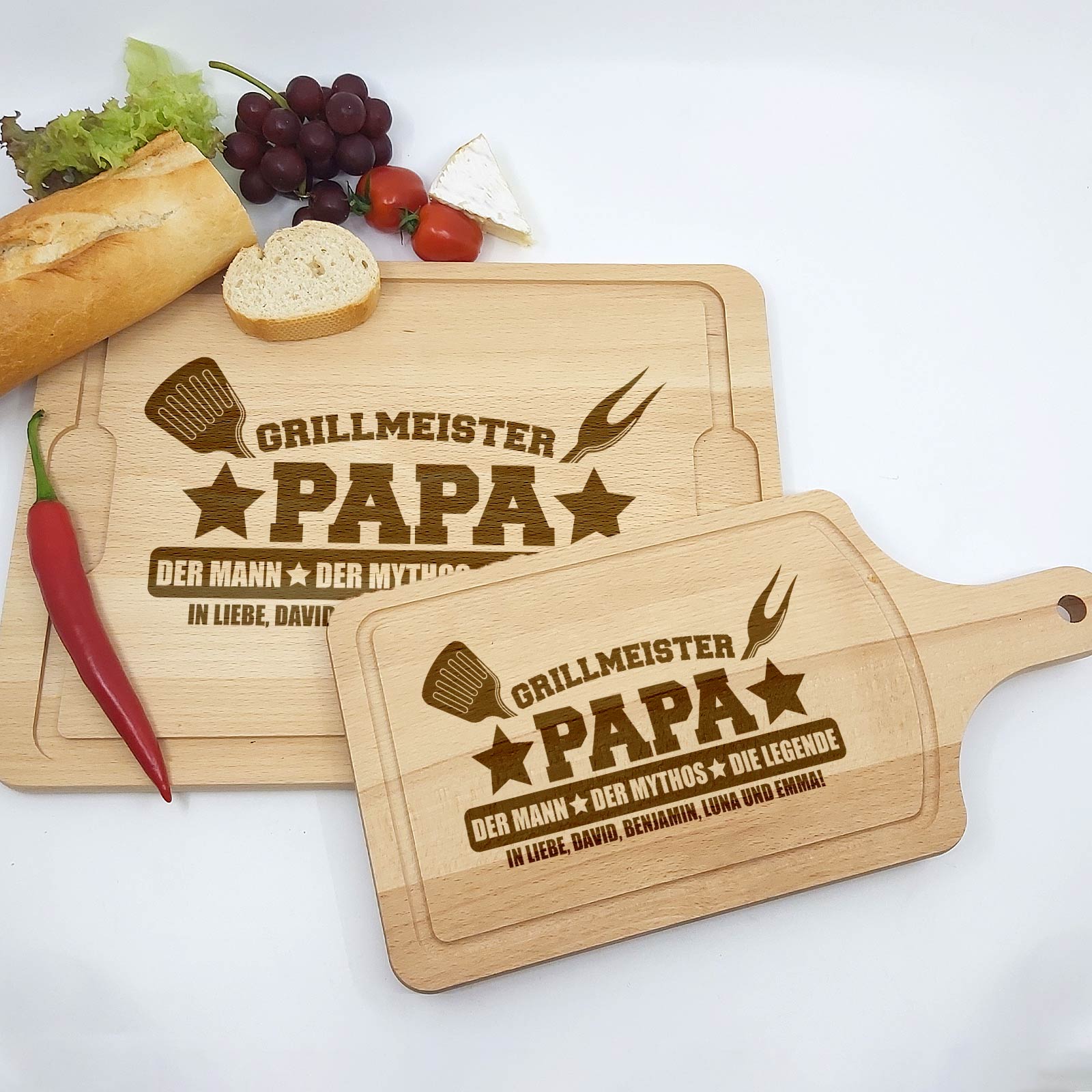 Grillmeister Papa Schneidebrett
