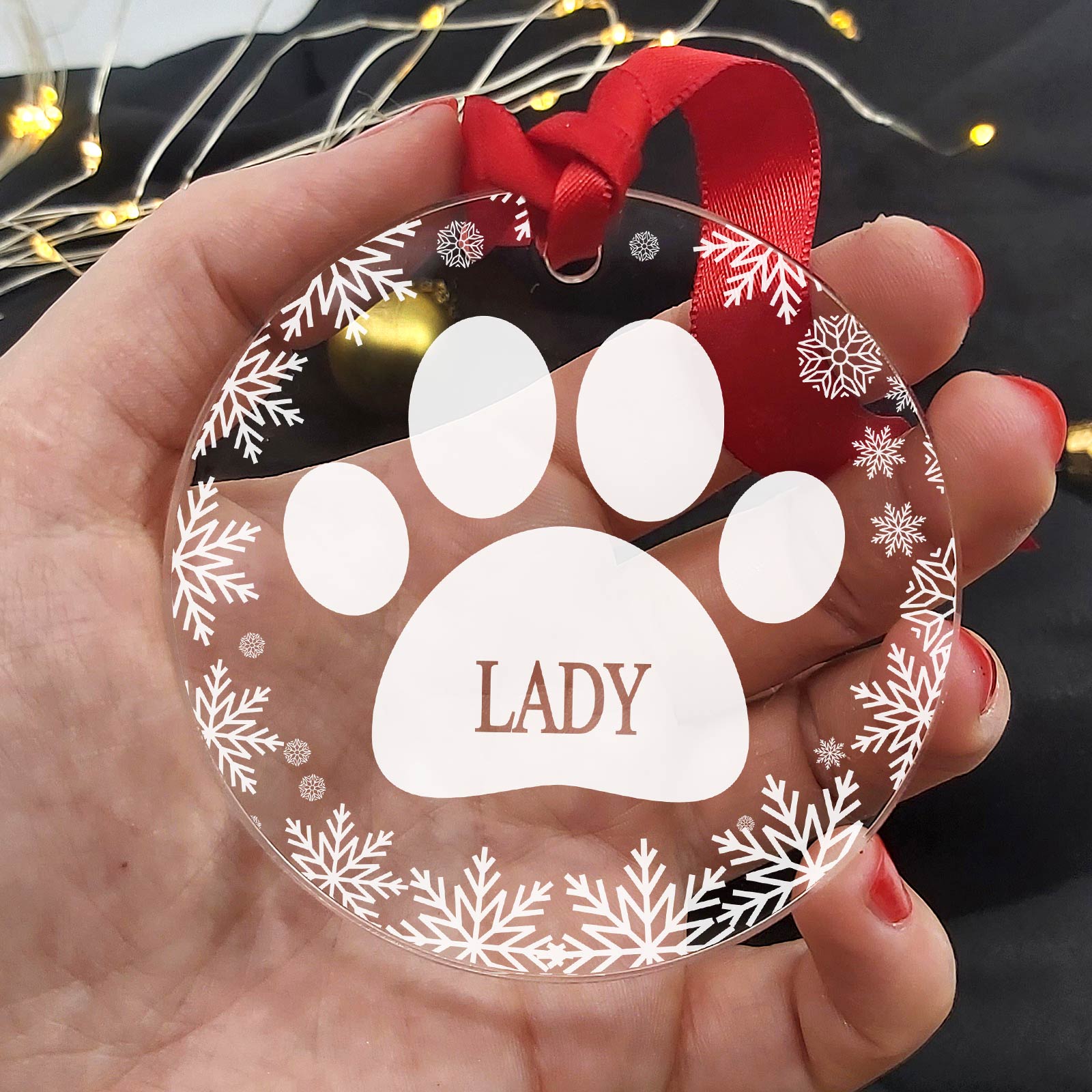 Weihnachtsdeko mit Tatzen