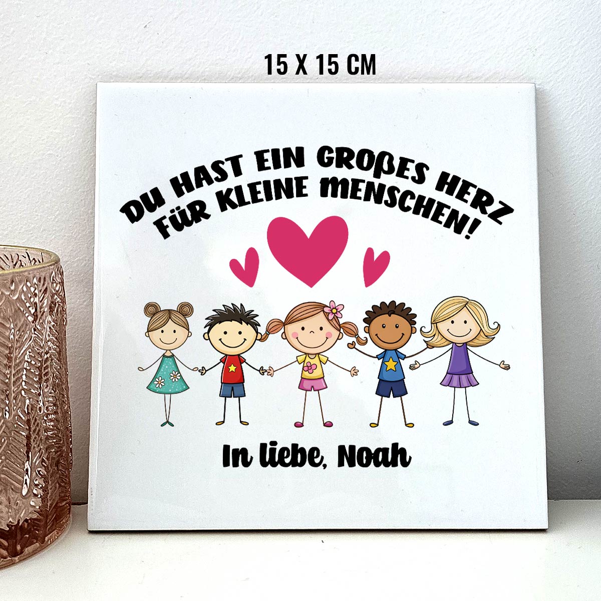 Ein großes Herz- Keramikkachel