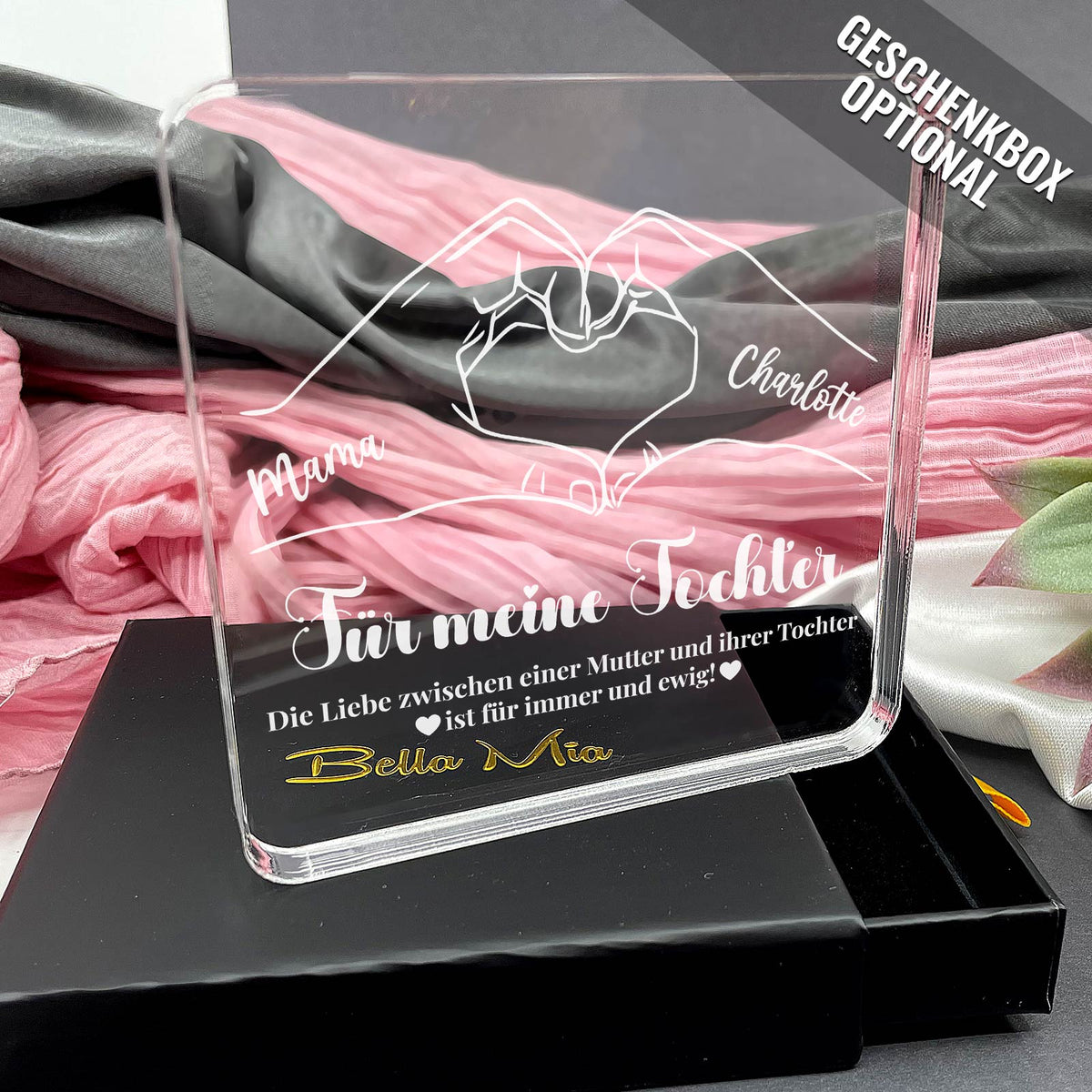 Mutter und Tochter – Plexiglasplakette