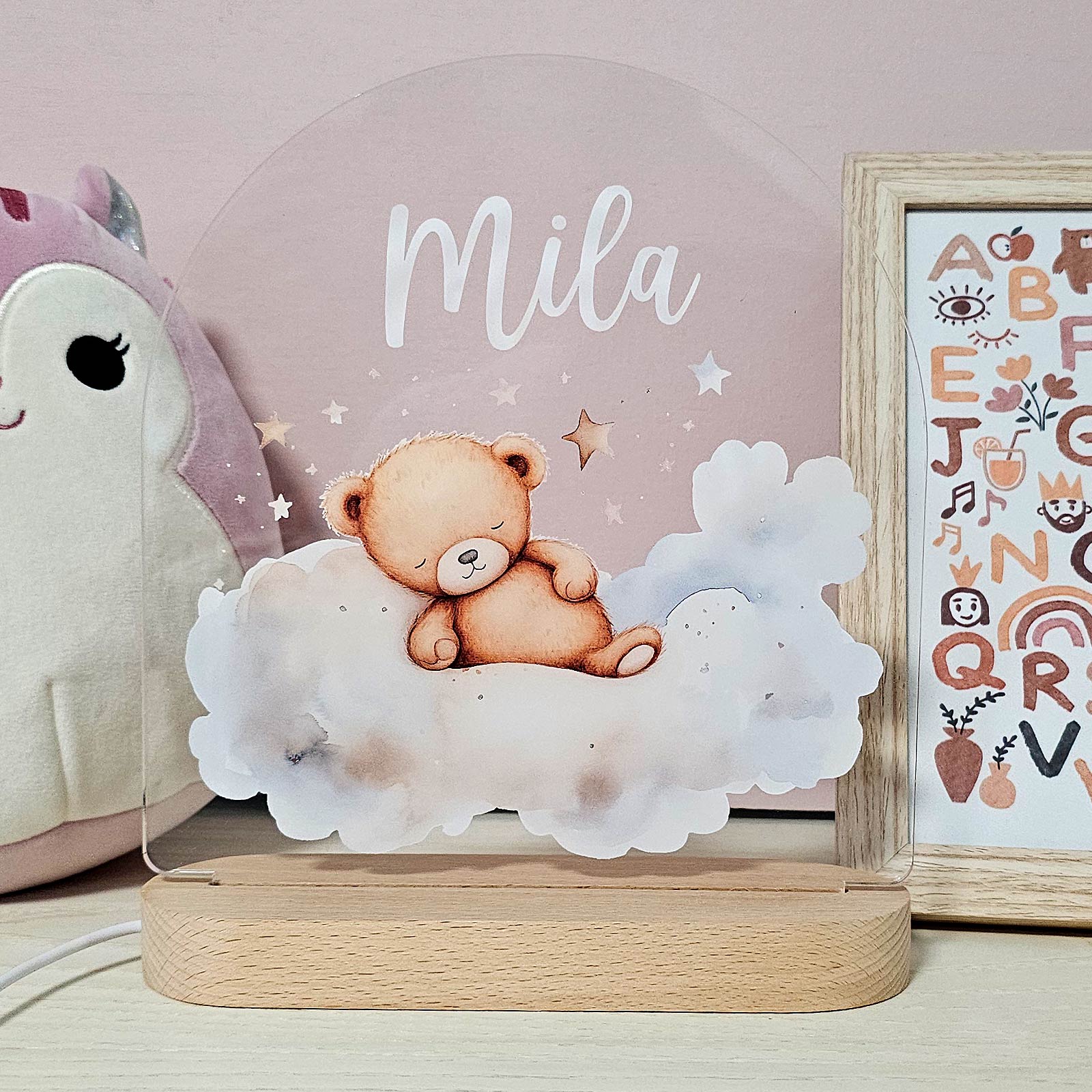 Schlaf gut - Nachtlicht mit Namen