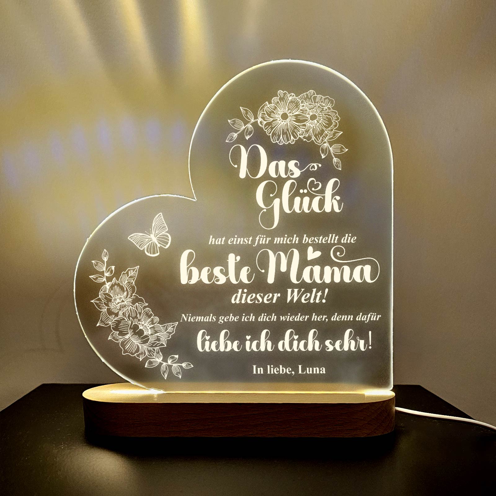 Beste Mama dieser Welt – LED-Lampe