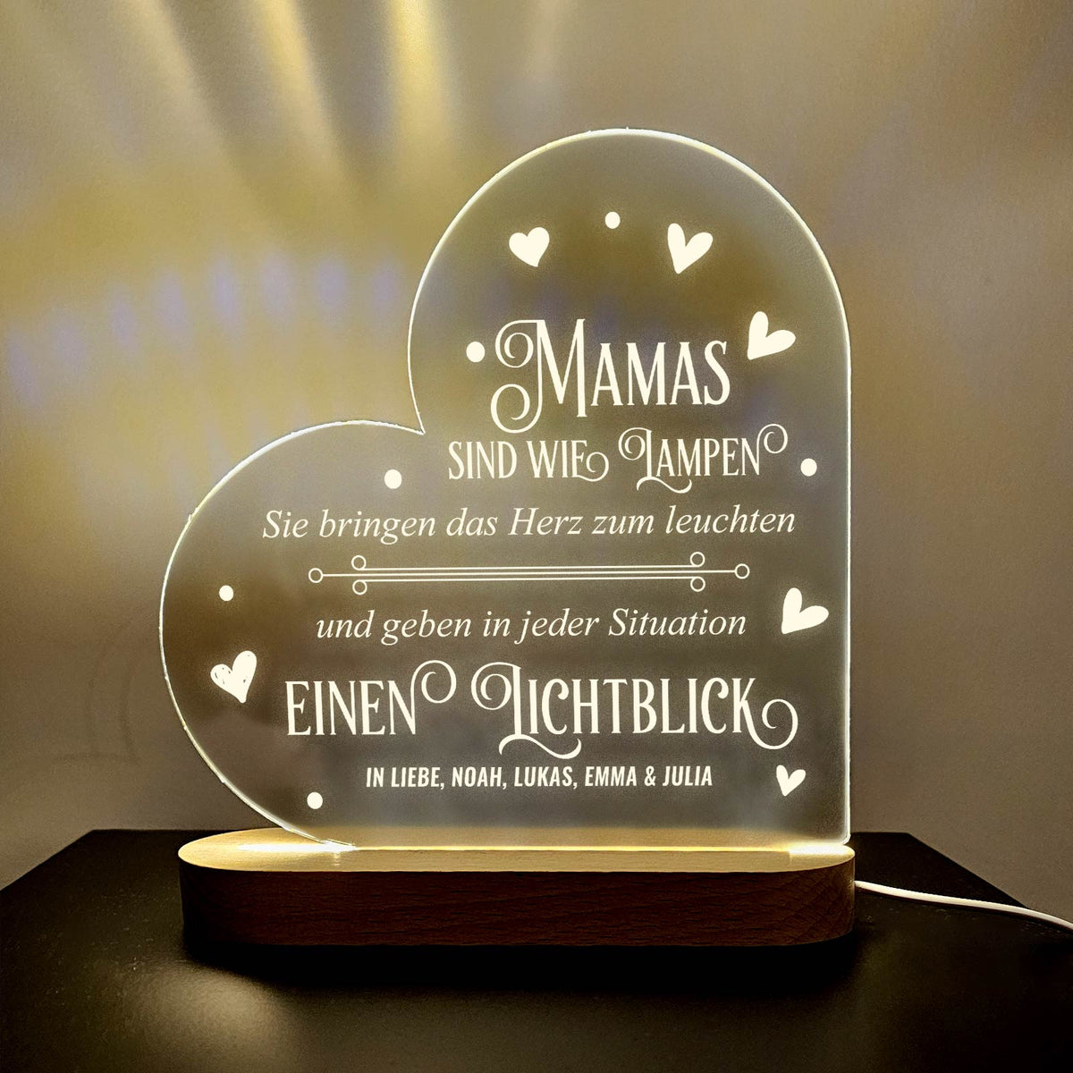 Mamas sind wie Lampen – LED-Lampe