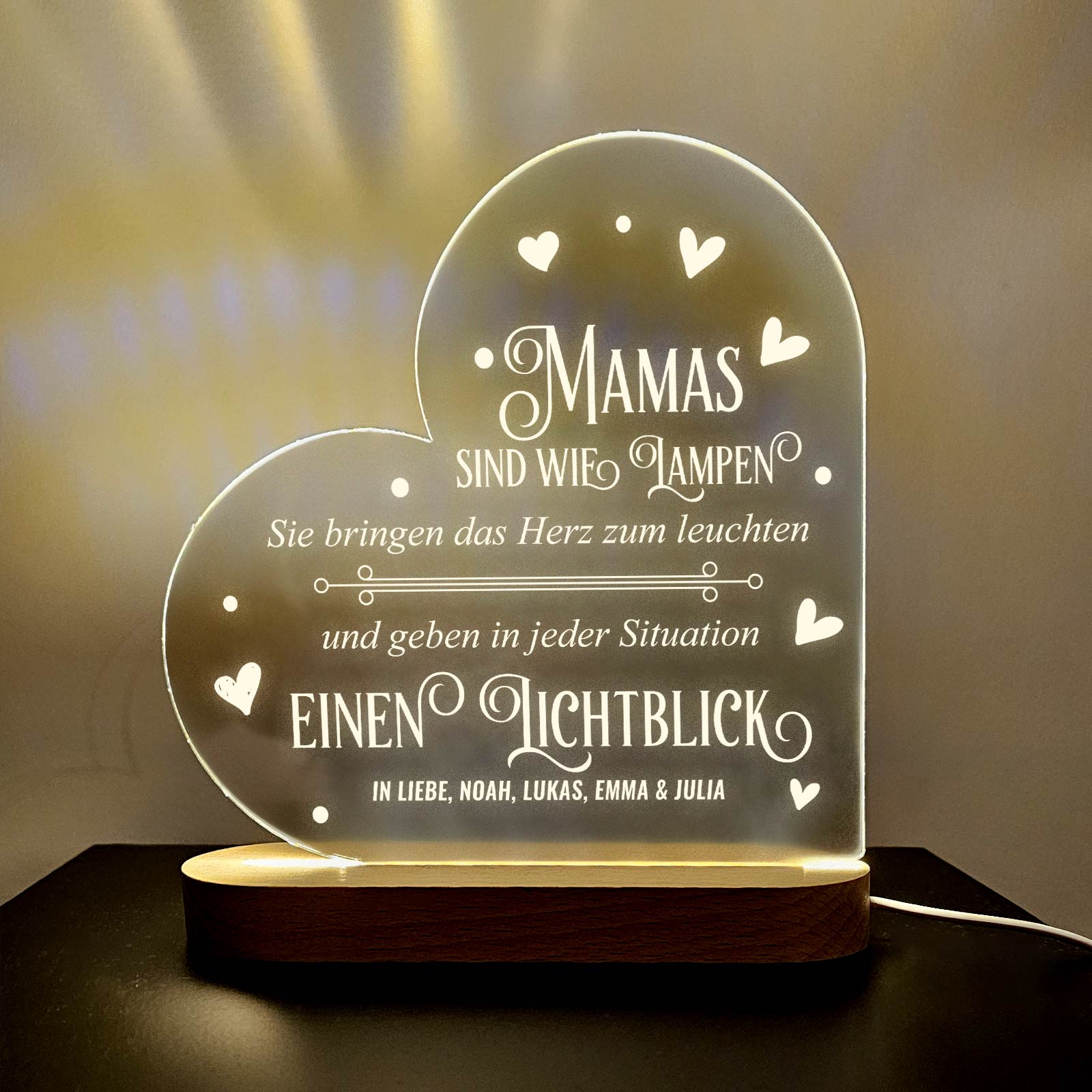 Mamas sind wie Lampen – LED-Lampe