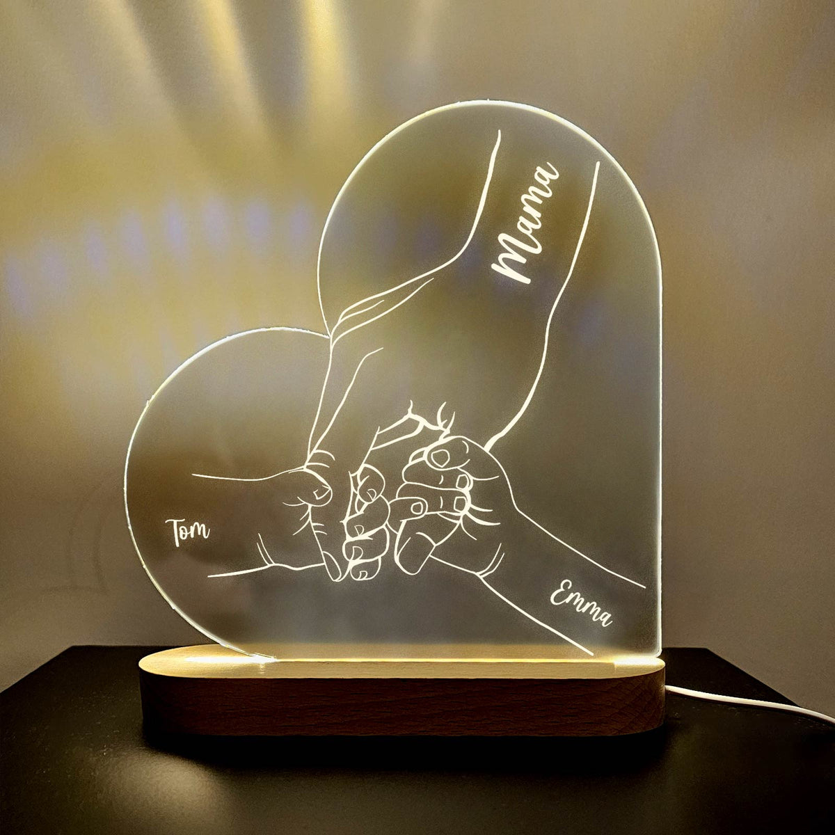 Familienhände Led-Lampe