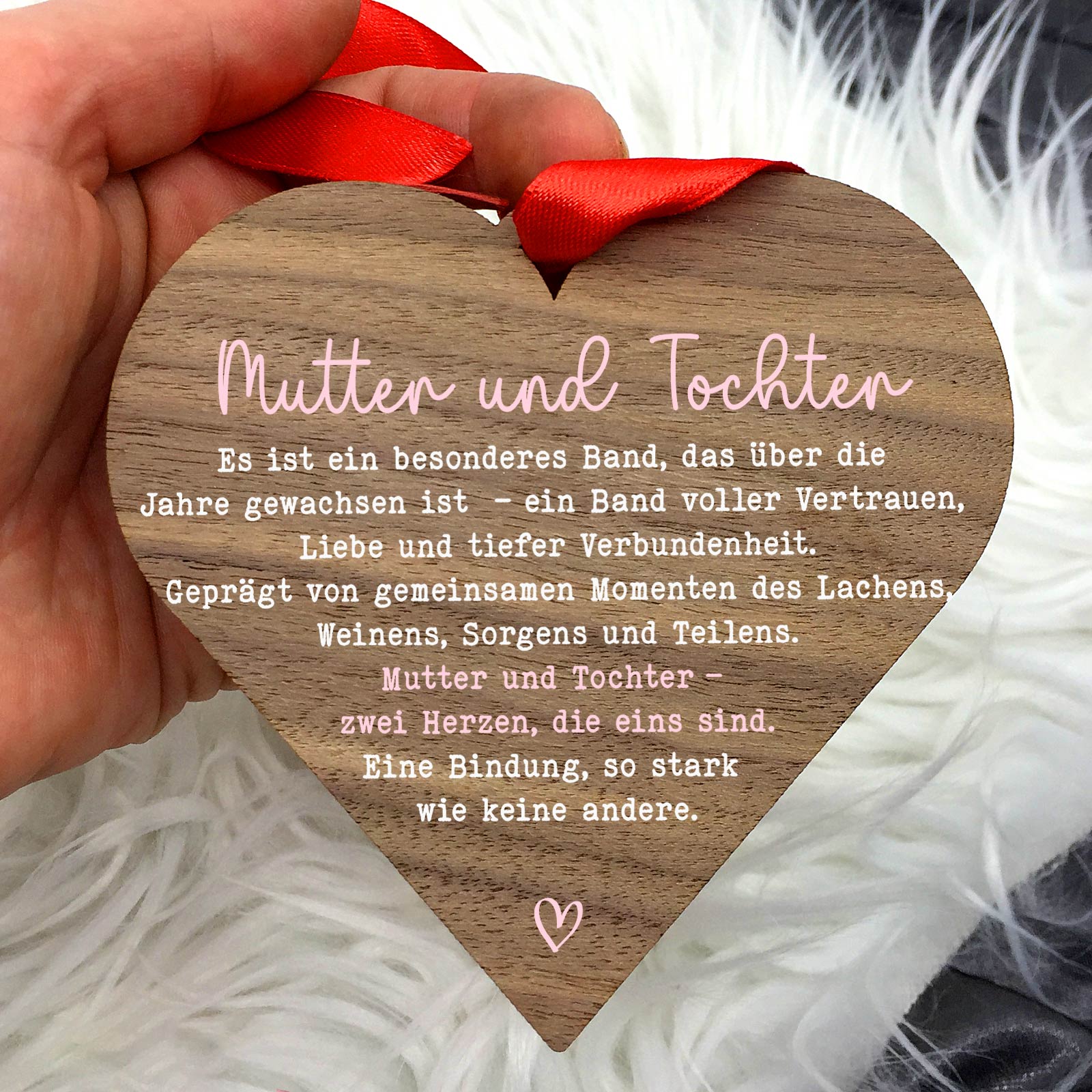 Mutter und Tochter – Walnussherz