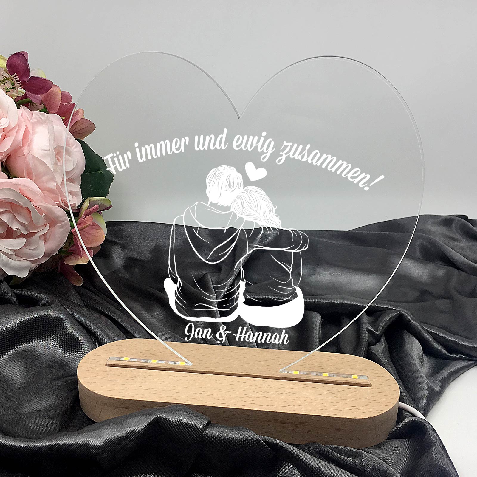 Liebespaar – Herz-LED-Lampe