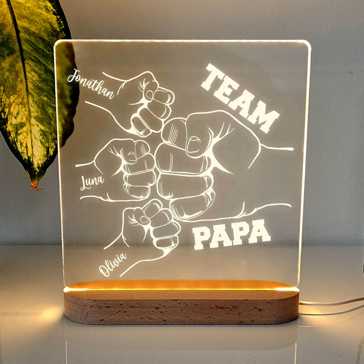 Fistbumps Team Papa – LED-Lampe