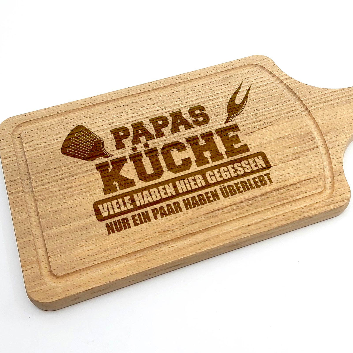 Papas Küche Schneidebrett  -  Für echte Küchenabenteuer mit Humor!