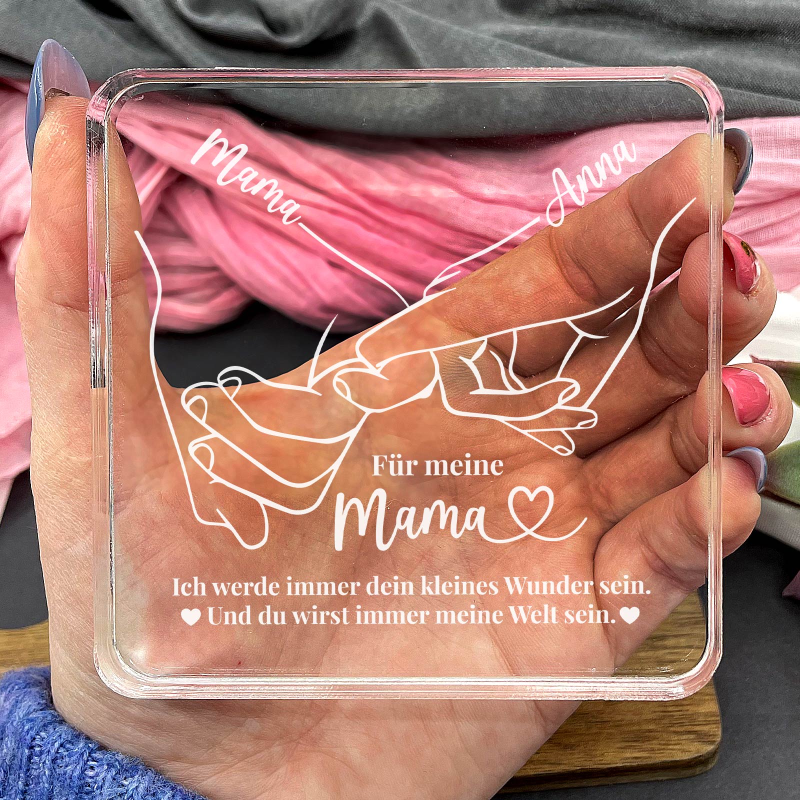 Für immer dein kleines Wunder – Plexiglasplakette