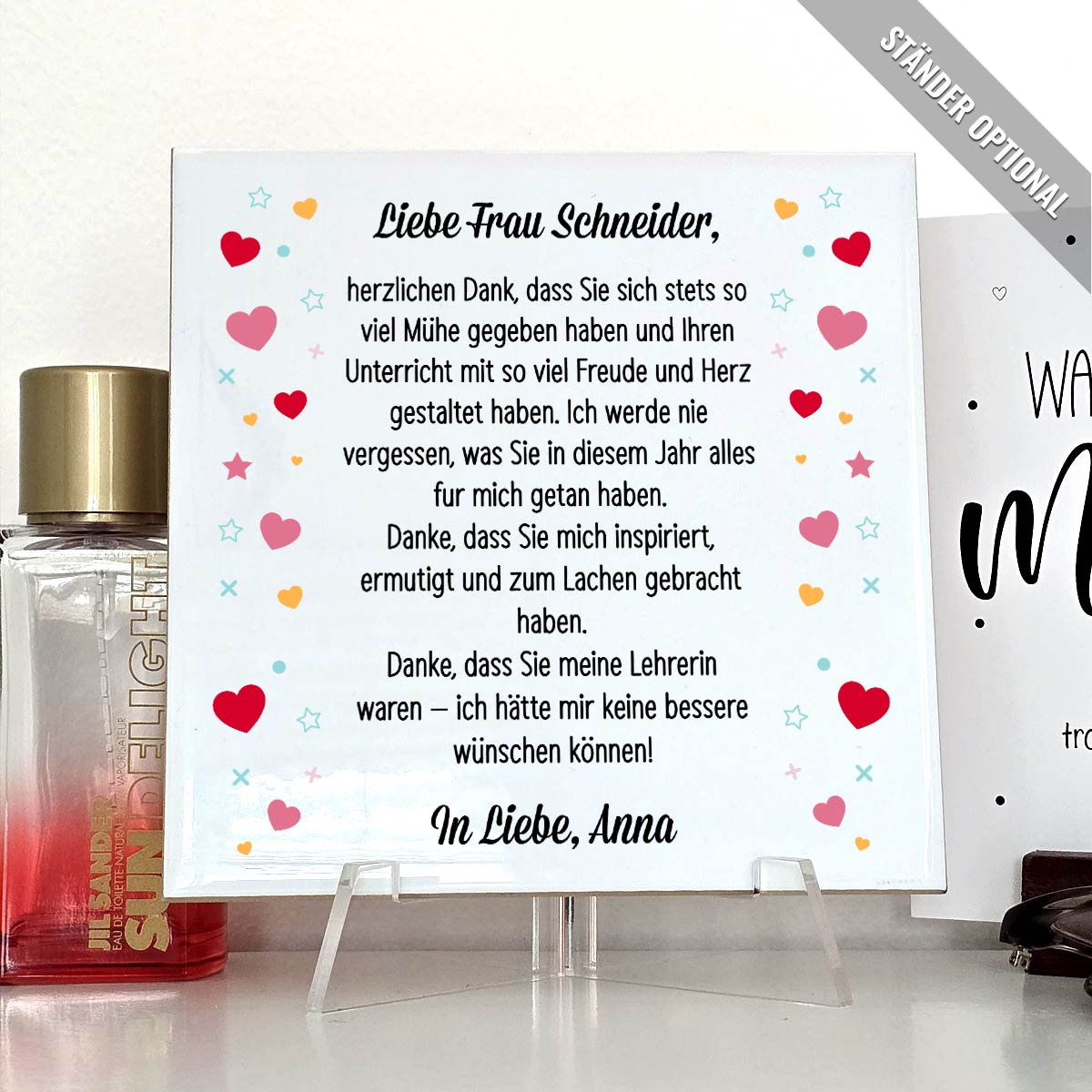 Herzlichen Dank – Geschenkidee für Lehrerinnen