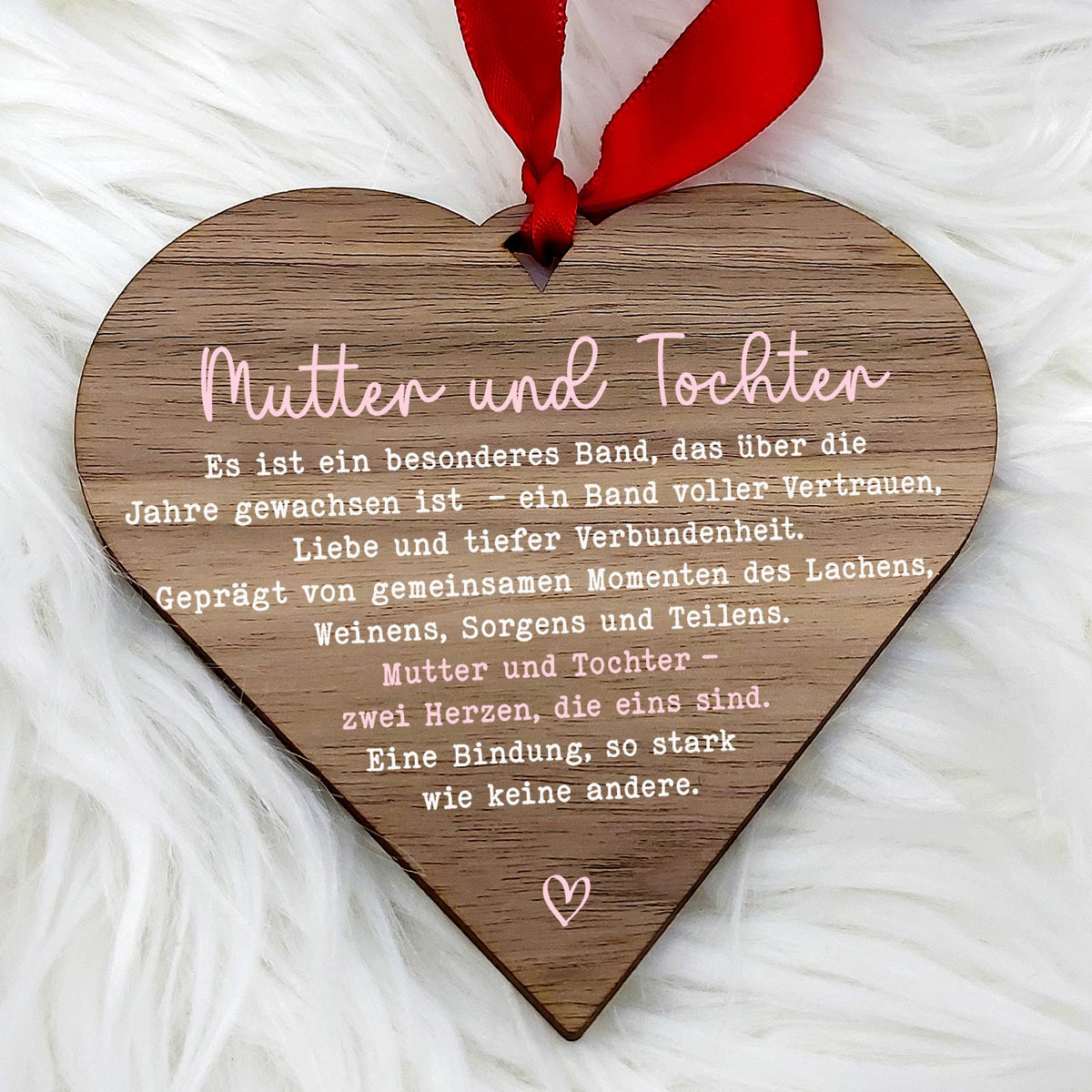 Mutter und Tochter – Walnussherz