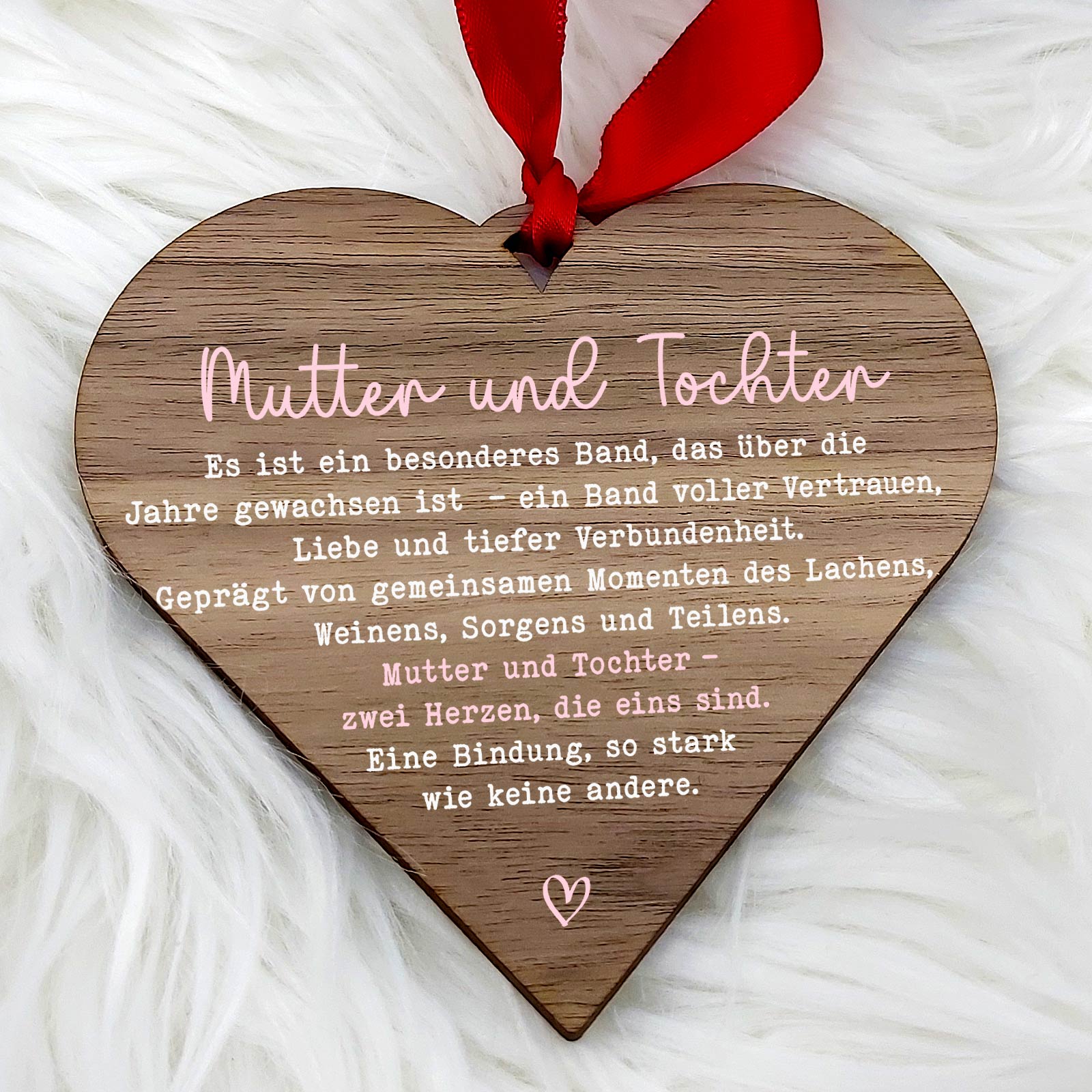Mutter und Tochter – Walnussherz