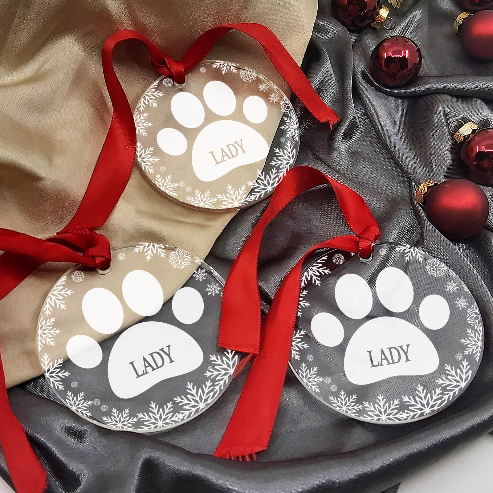 Weihnachtsdeko mit Tatzen