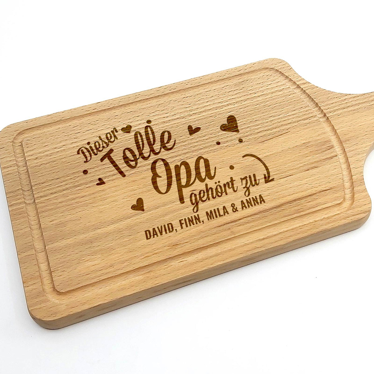 Schneidebrett „Dieser tolle Papa / Opa gehört zu …“