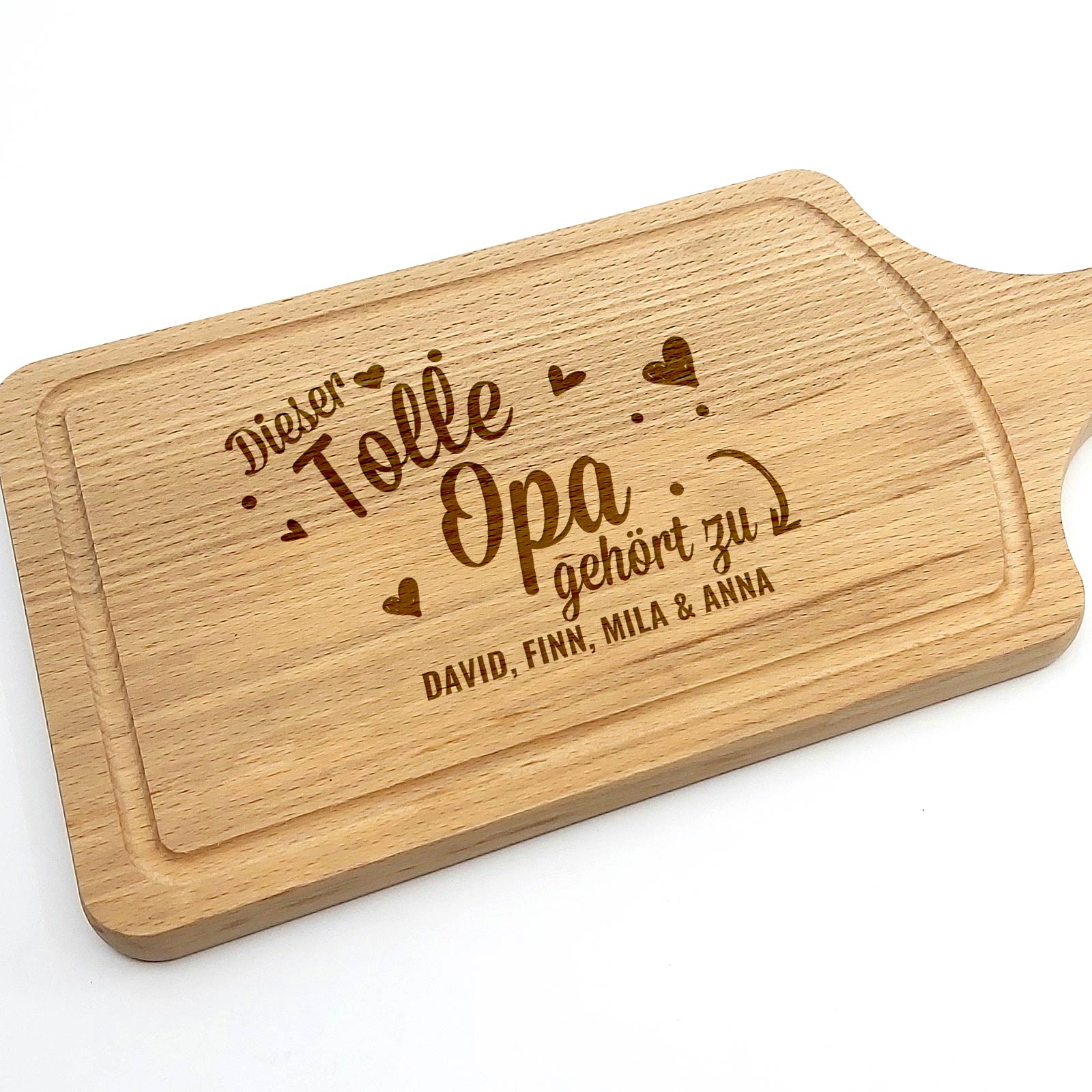 Schneidebrett „Dieser tolle Papa / Opa gehört zu …“