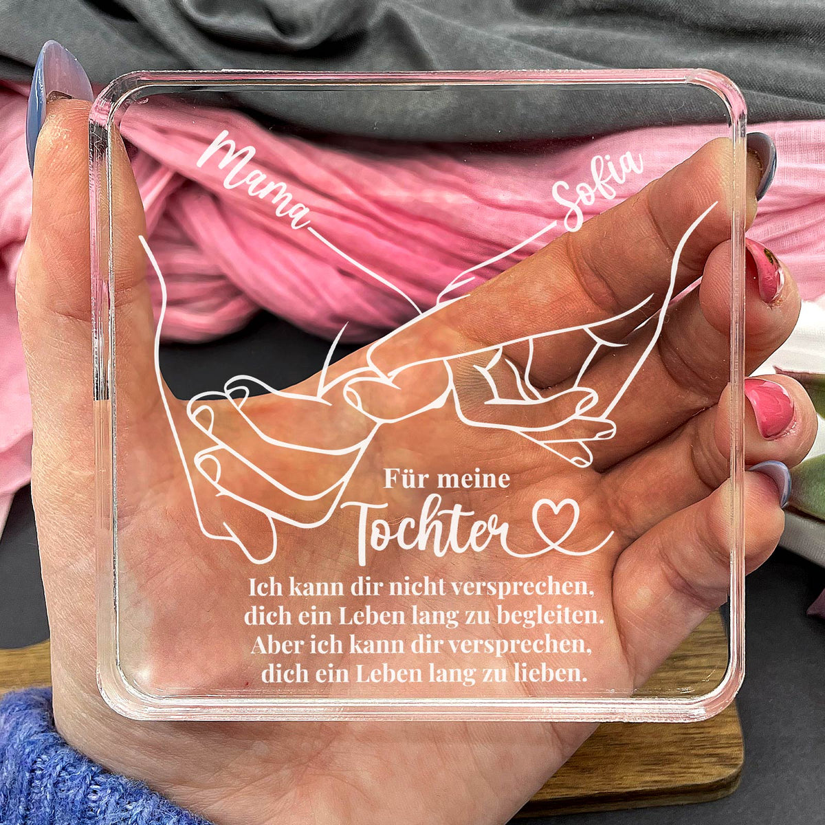 Für meine Tochter – Plexiglasplakette