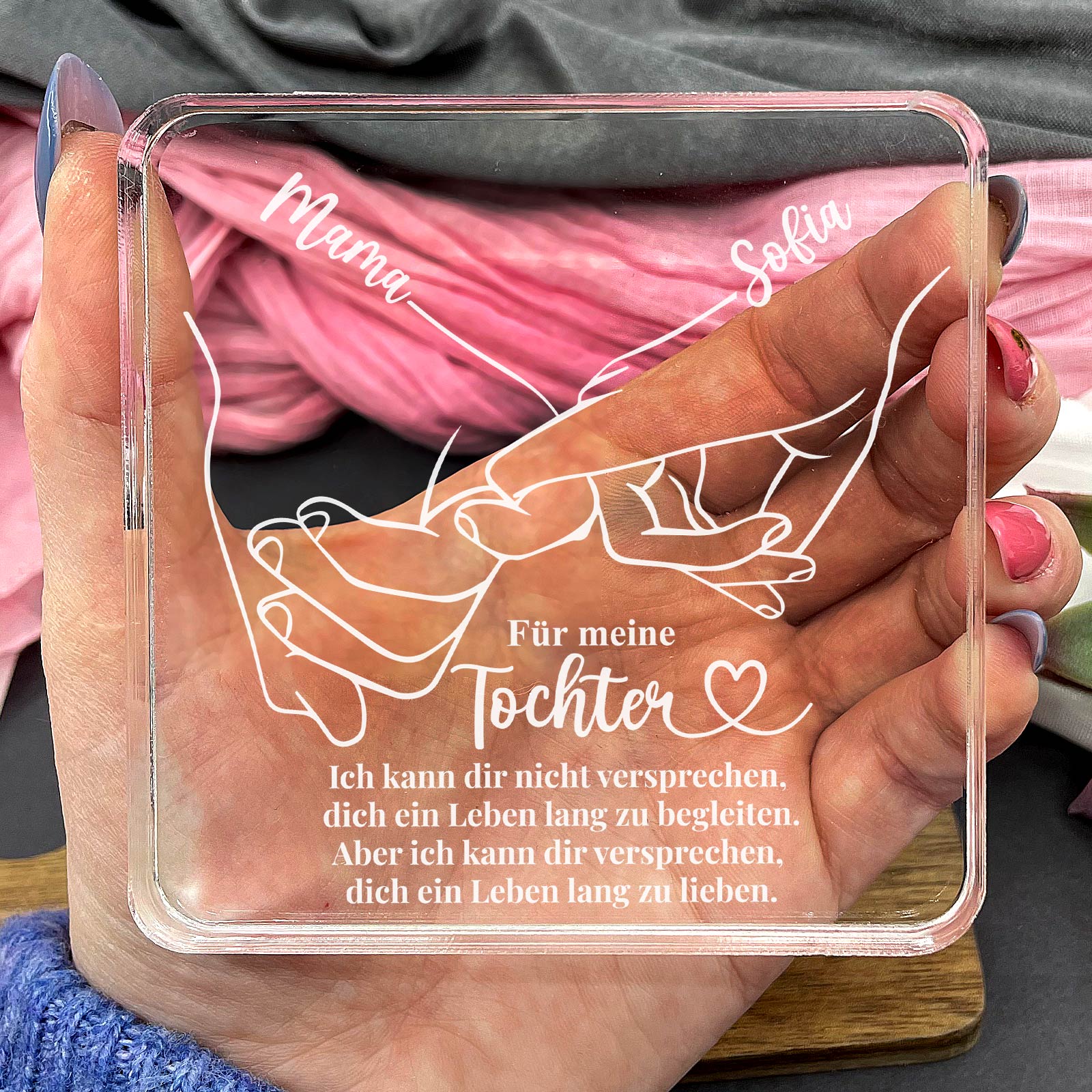 Für meine Tochter – Plexiglasplakette
