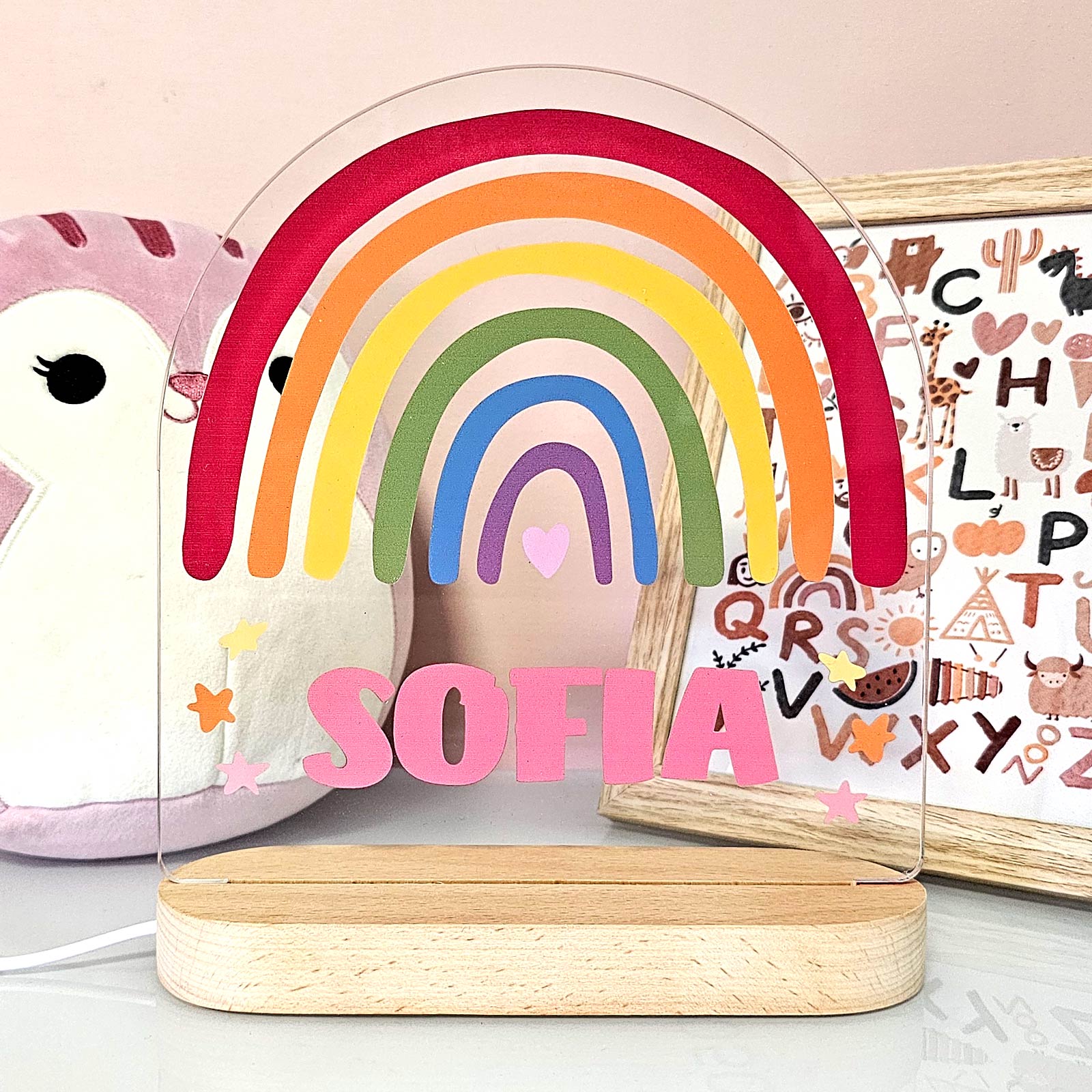 Bunte Regenbogen-LED-Lampe