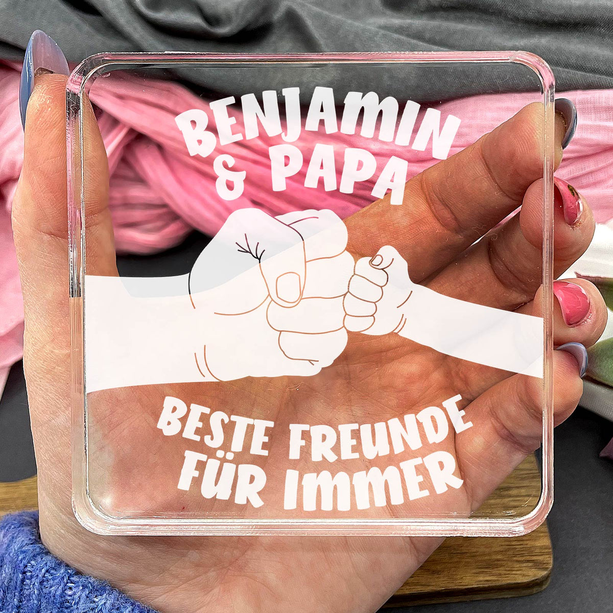 „Beste Freunde für immer“ – Geschenk für Papa
