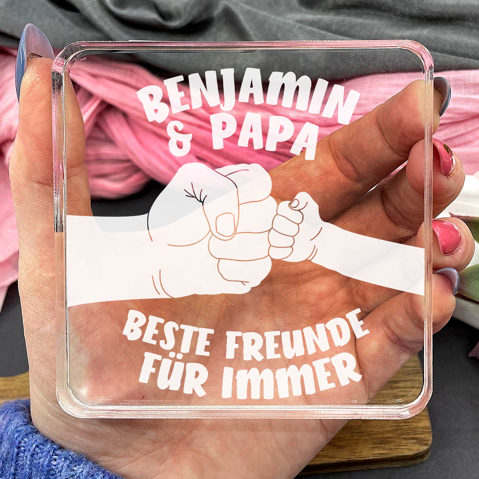 „Beste Freunde für immer“ – Geschenk für Papa