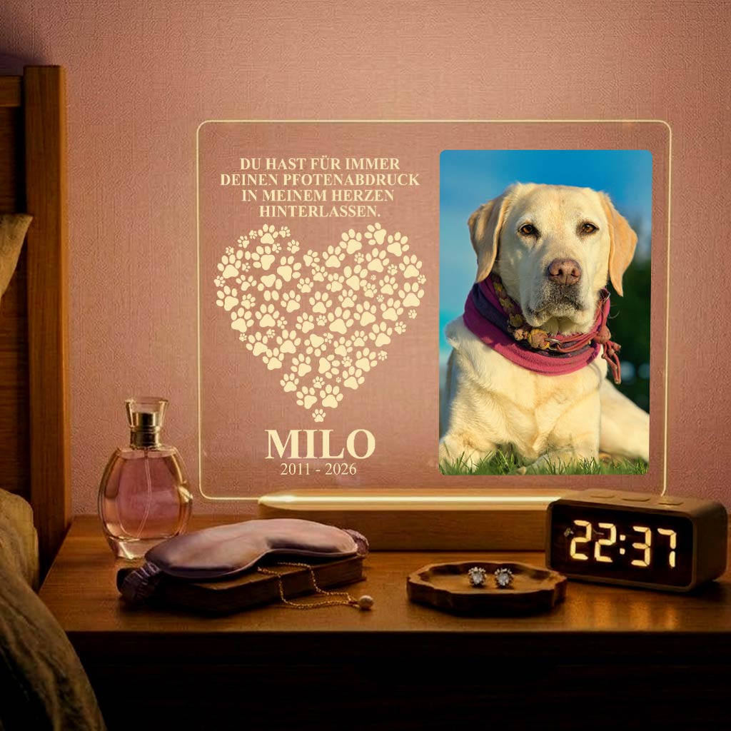 Fotolampe von deinem Hund oder deiner Katze