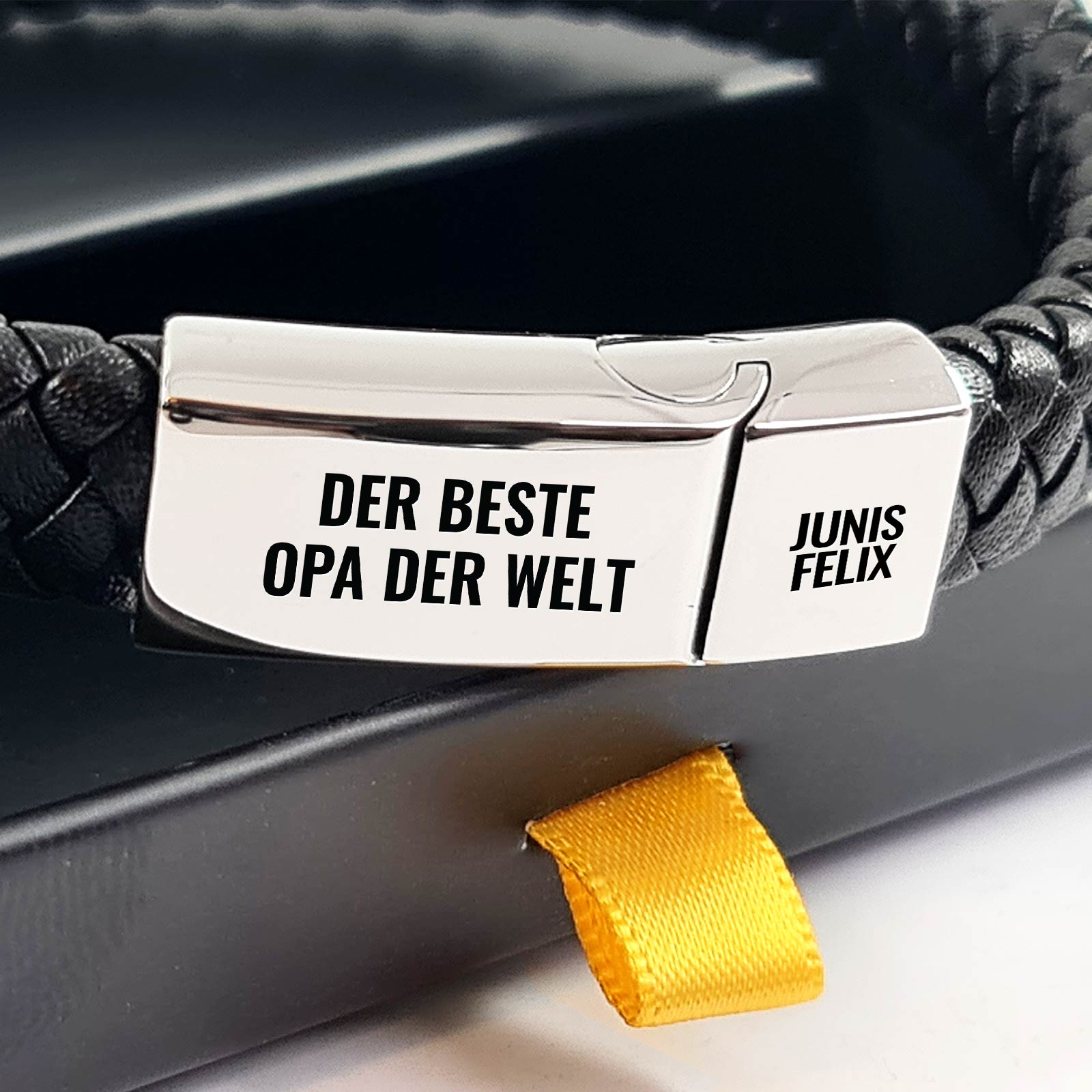 Personalisiertes Herrenarmband für Papa oder Opa