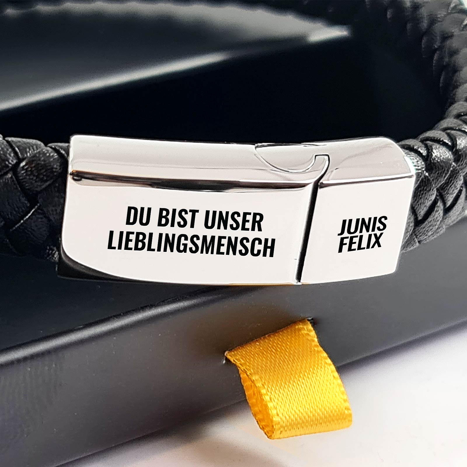 Personalisiertes Herrenarmband zum Valentinstag