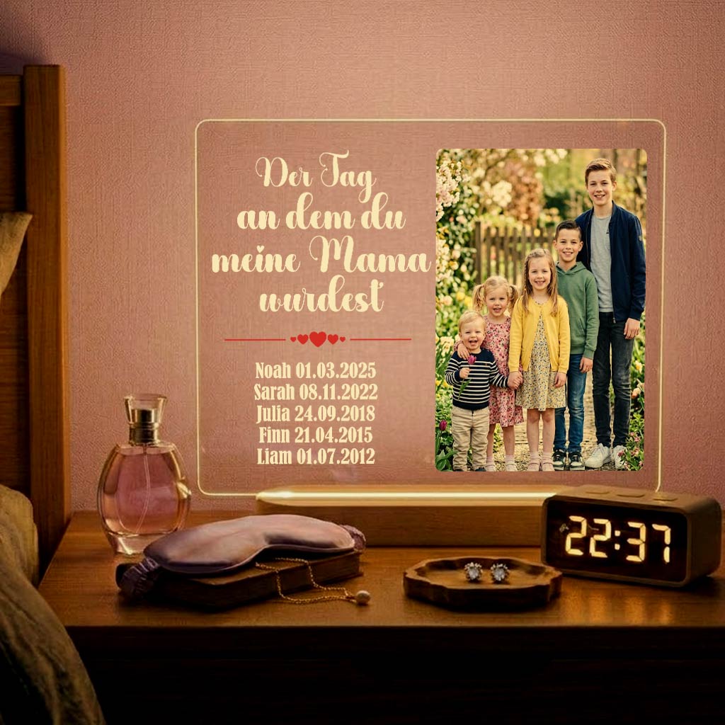 Der Tag, an dem du meine Mama wurdest – Fotolampe