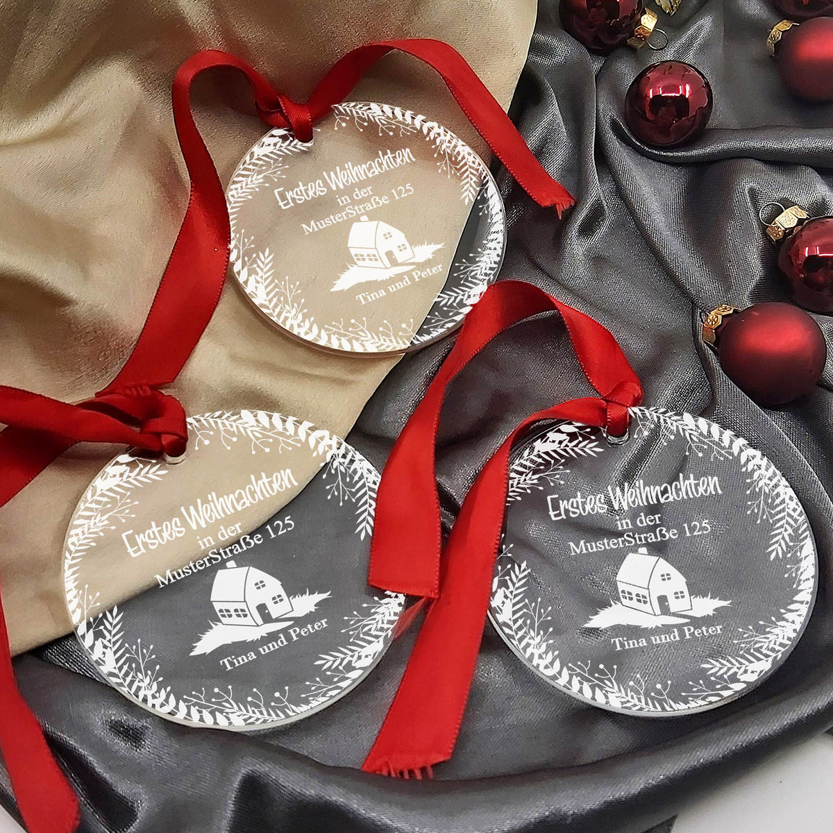 Erstes Weihnachten im neuen Haus Plexiglas Weihnachtsdeko