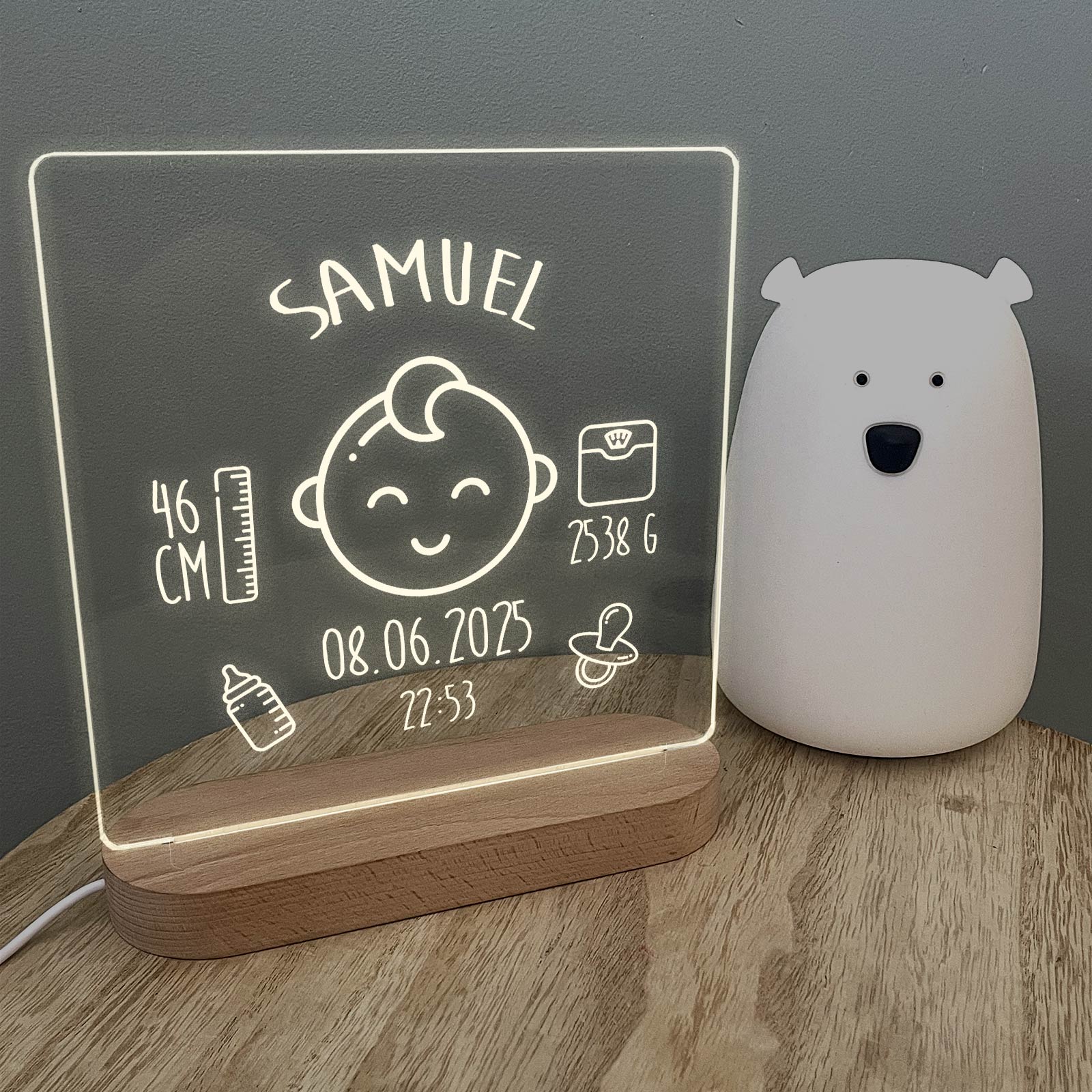 LED-Lampe zur Geburt