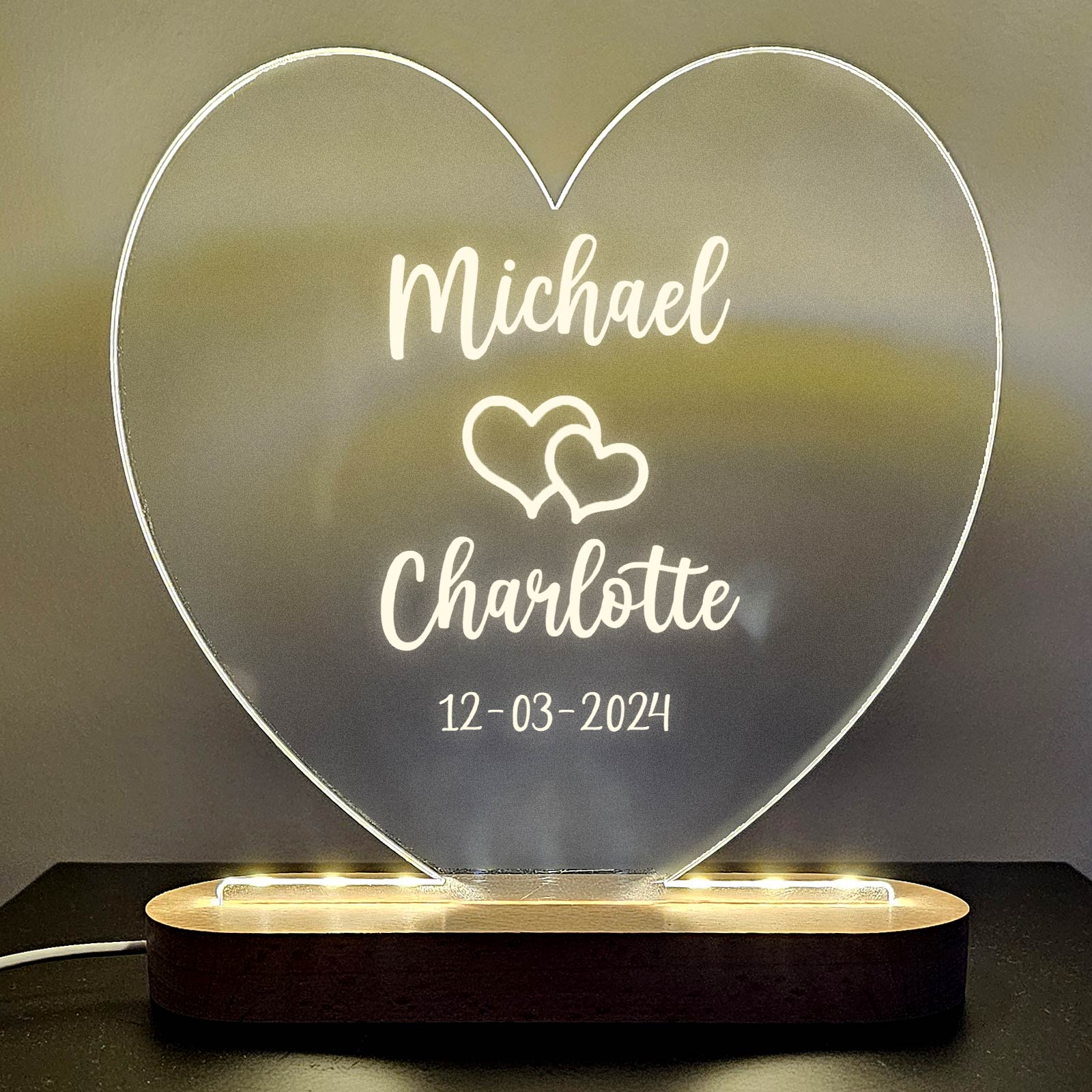 Licht der Liebe – Herz led lampe
