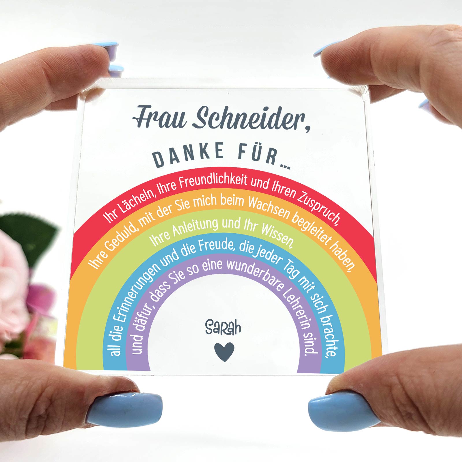 Danke für … - Plexiglas-Plakette