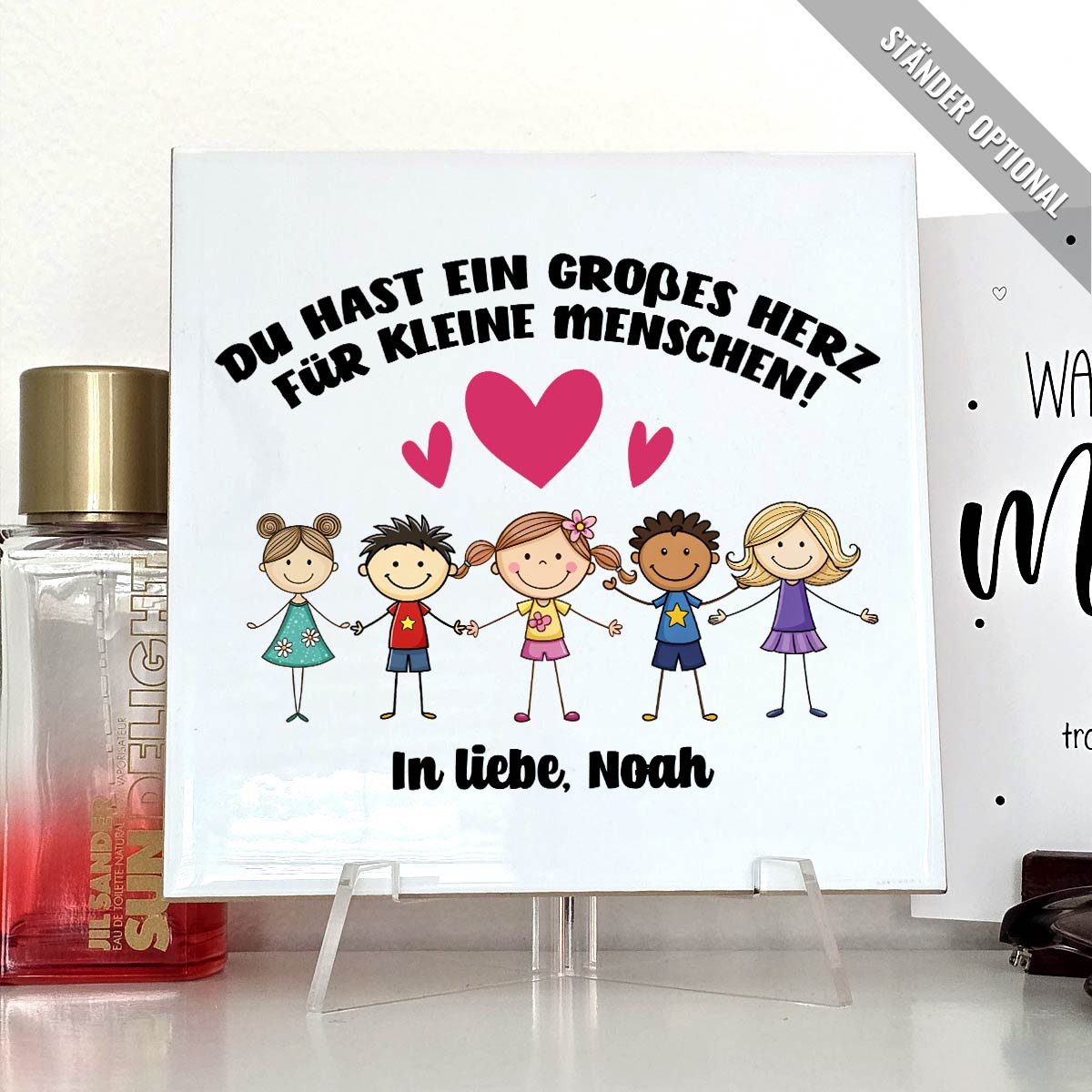 Ein großes Herz- Keramikkachel