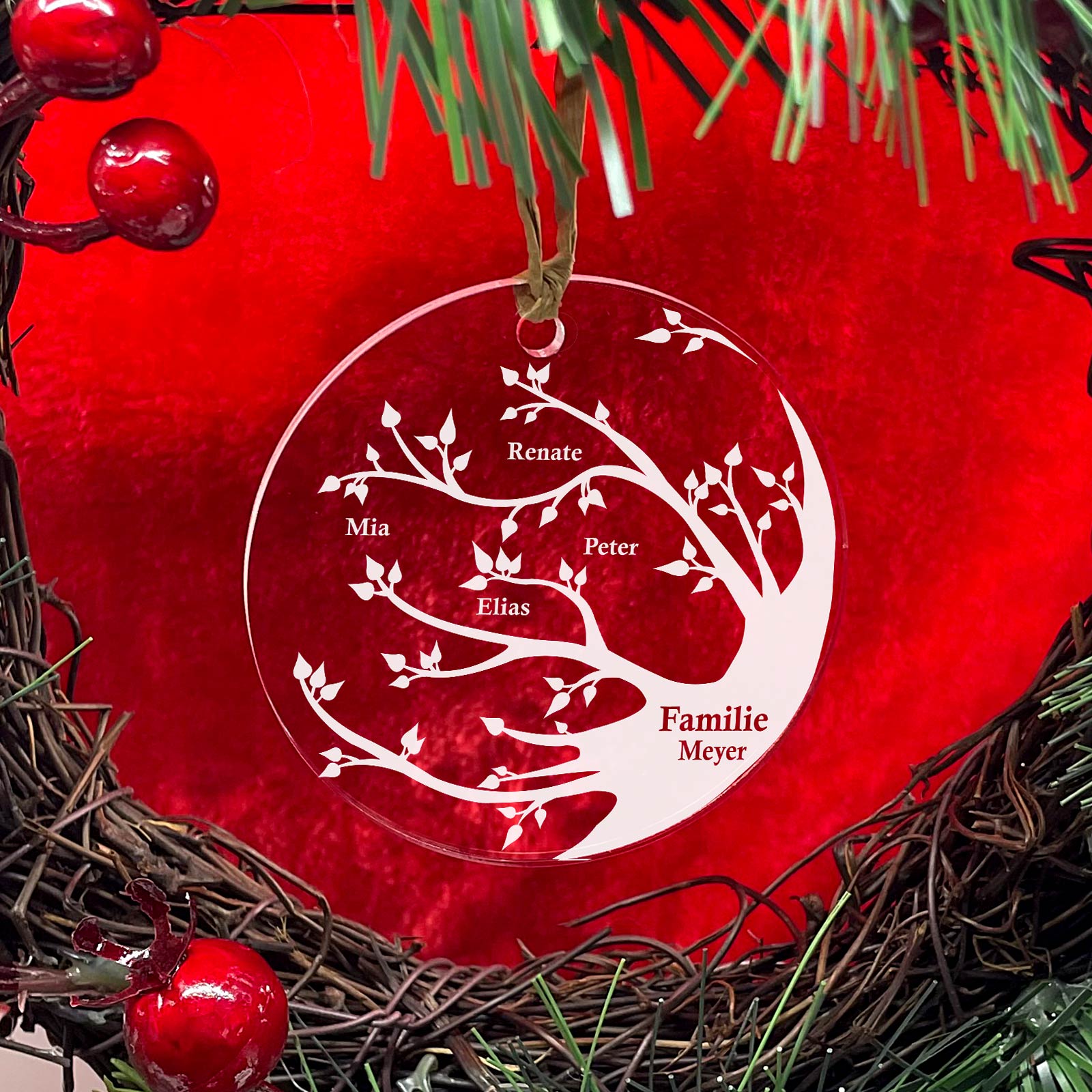 Familienbaum  - Weihnachtsdeko