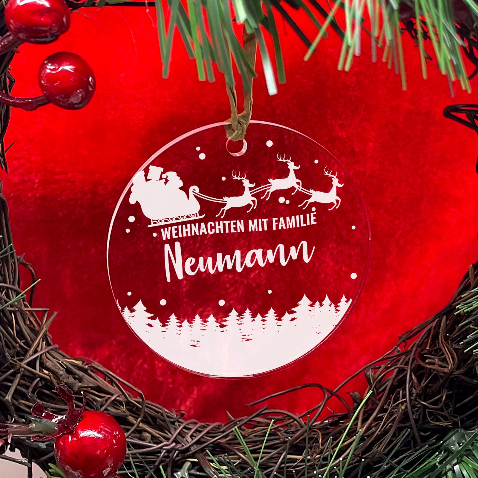 Weihnachten mit familie - Weihnachtsdeko single