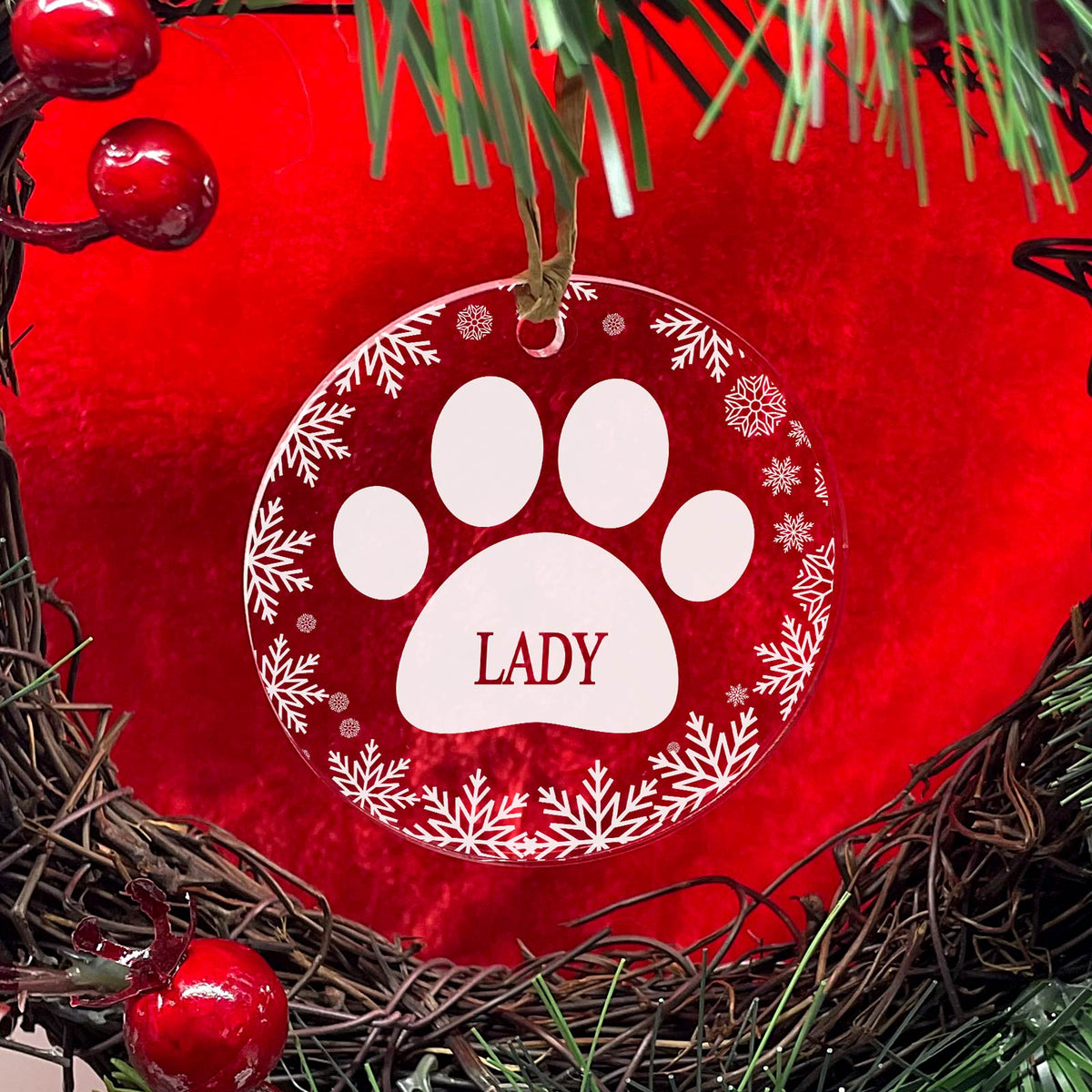 Weihnachtsdeko mit Tatzen